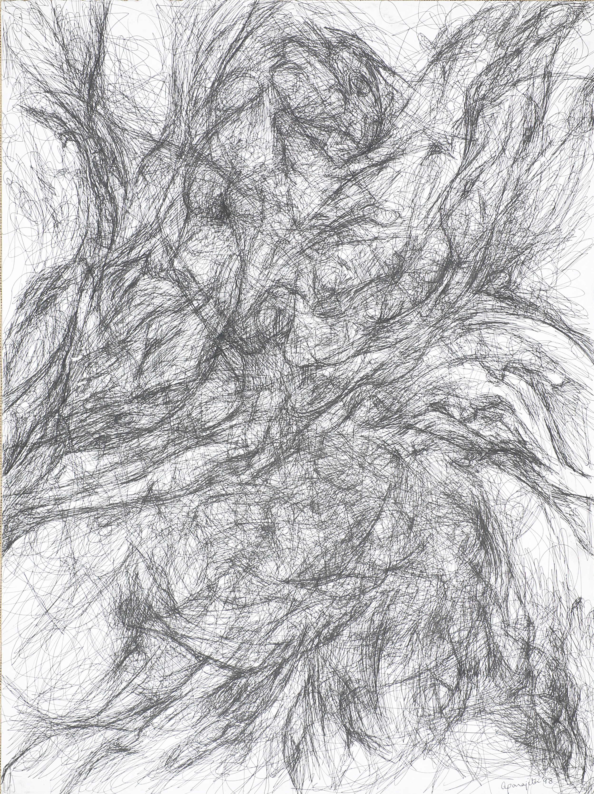 abandon, 
pen & ink,
18 * 24, 1998
