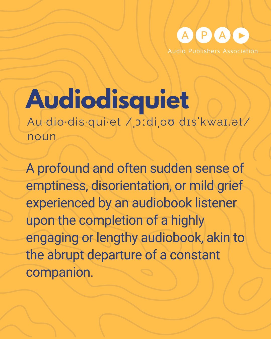 Made-Up Word of the Day: Audiodisquiet
Definition: The lingering restlessness you feel when a cherished audiobook ends—leaving a quiet void where a beloved story or familiar voice used to live. 🎧🫧
We’ve all been there. What was the las