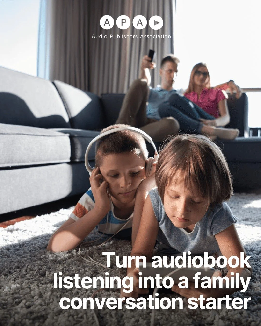 Make reading a team sport! Start a Family Listening Challenge by choosing one audiobook, setting a chapter goal, and gathering to talk about it.
Listening together can spark meaningful conversations that last beyond the final chapter.
#loveaudiob