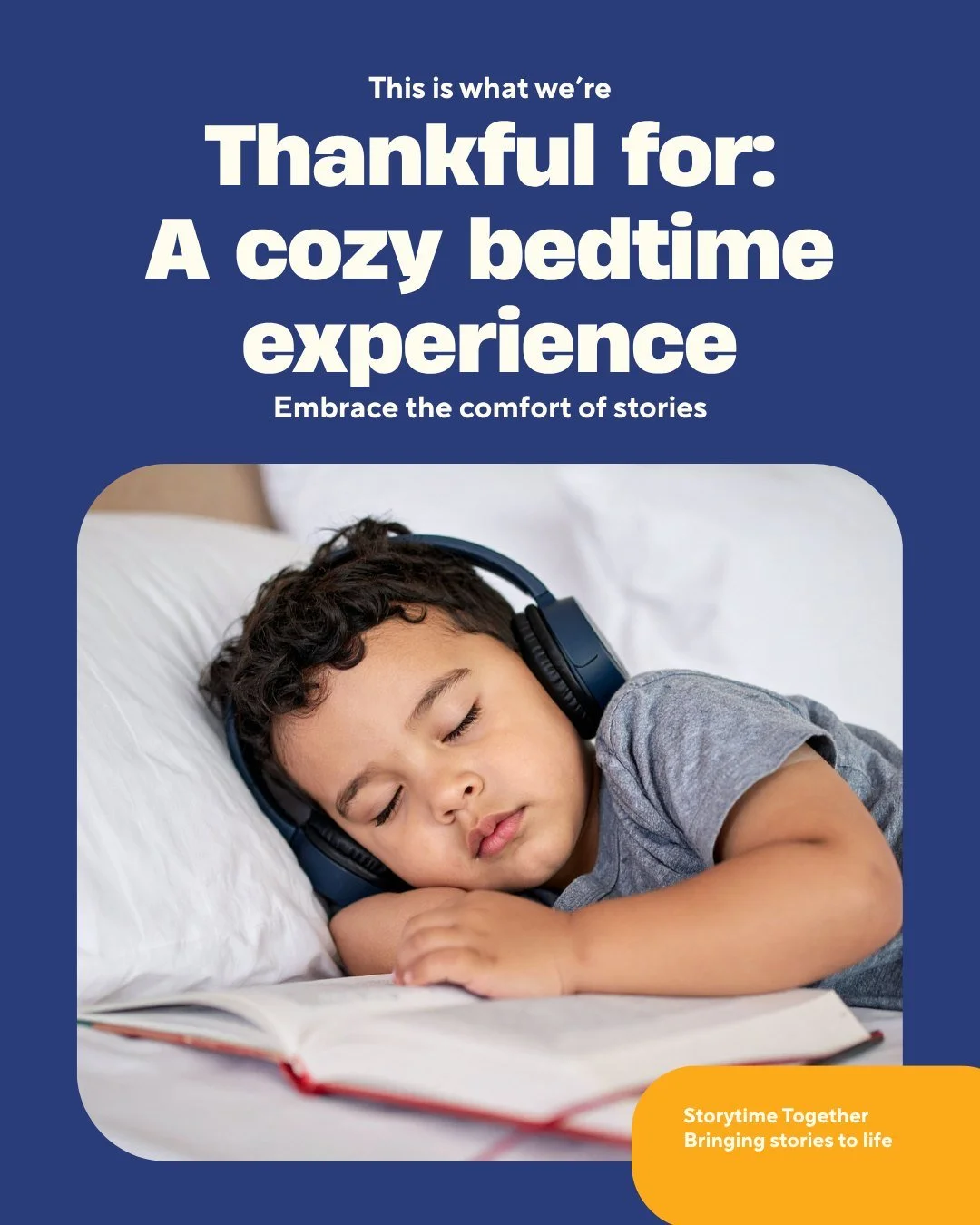 What we&rsquo;re thankful for: The comfort of a familiar voice is better than any lullaby. 🎧🌙📖

It&rsquo;s more than background noise, it&rsquo;s how we end our day grounded in imagination, emotion, and calm.
What&rsquo;s your go-to audiobook for 