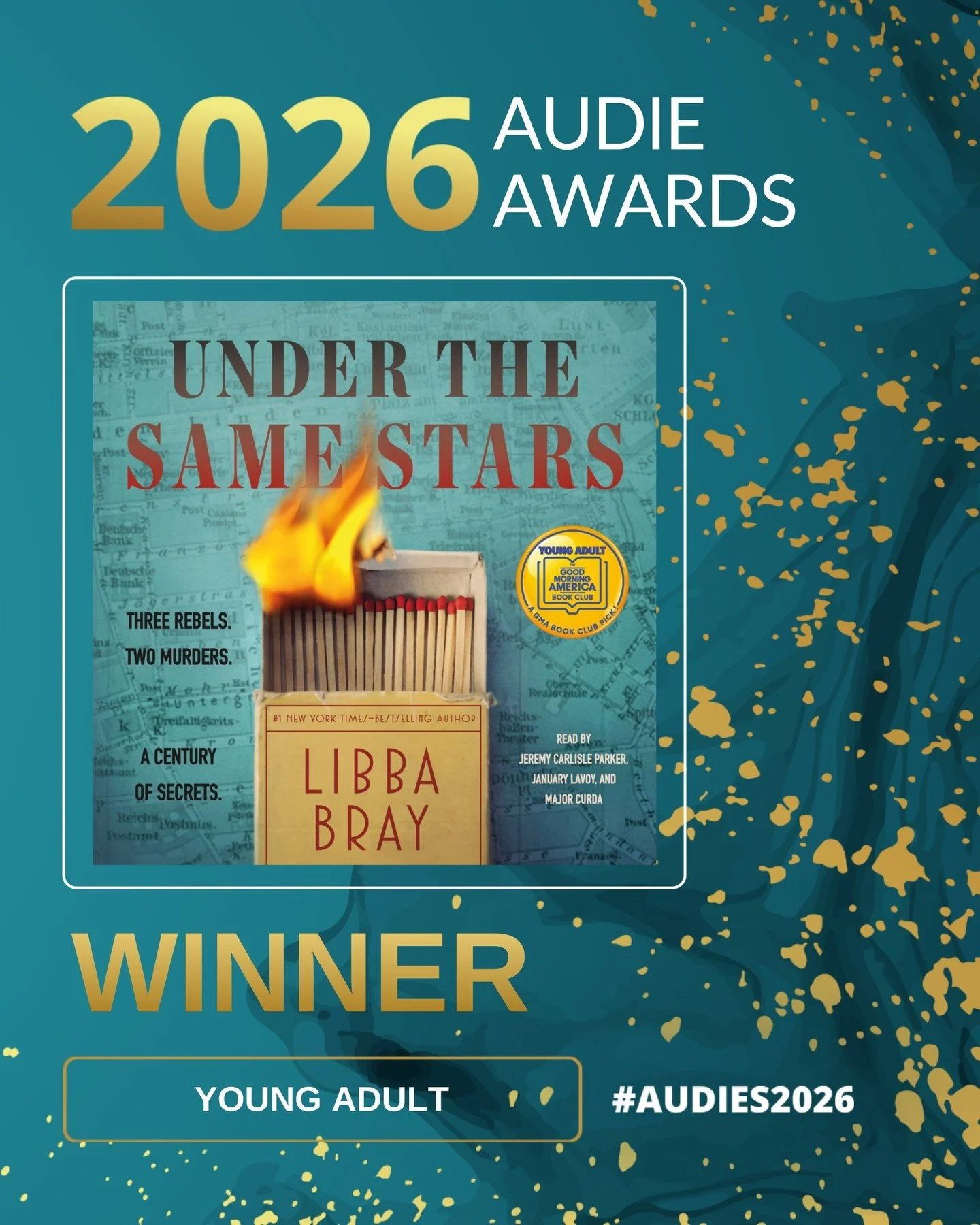 A legend says the Bridegroom&rsquo;s Oak answers love letters. In 2020 lockdown, two best friends follow a trail that pulls them into a decades old mystery, and the past starts talking back. The Audie for Young Adult goes to a story where history, fr