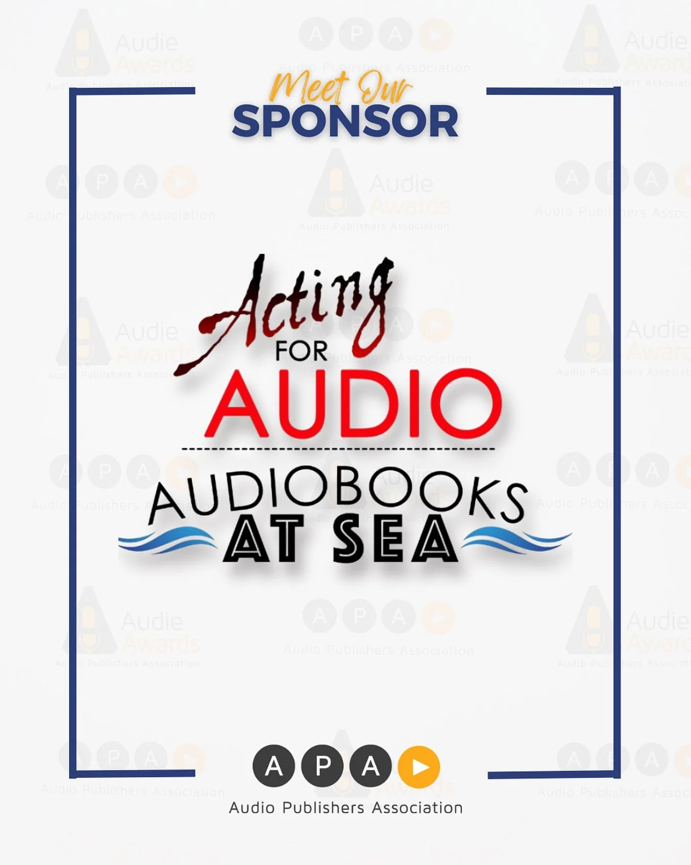 Thank you to our sponsor, Acting for Audio 🎧

Developed by award-winning narrator and former university acting professor, Joel Froomkin, Acting for Audio is a zoom-based, college-style immersive course designed to give performers of any level (from 