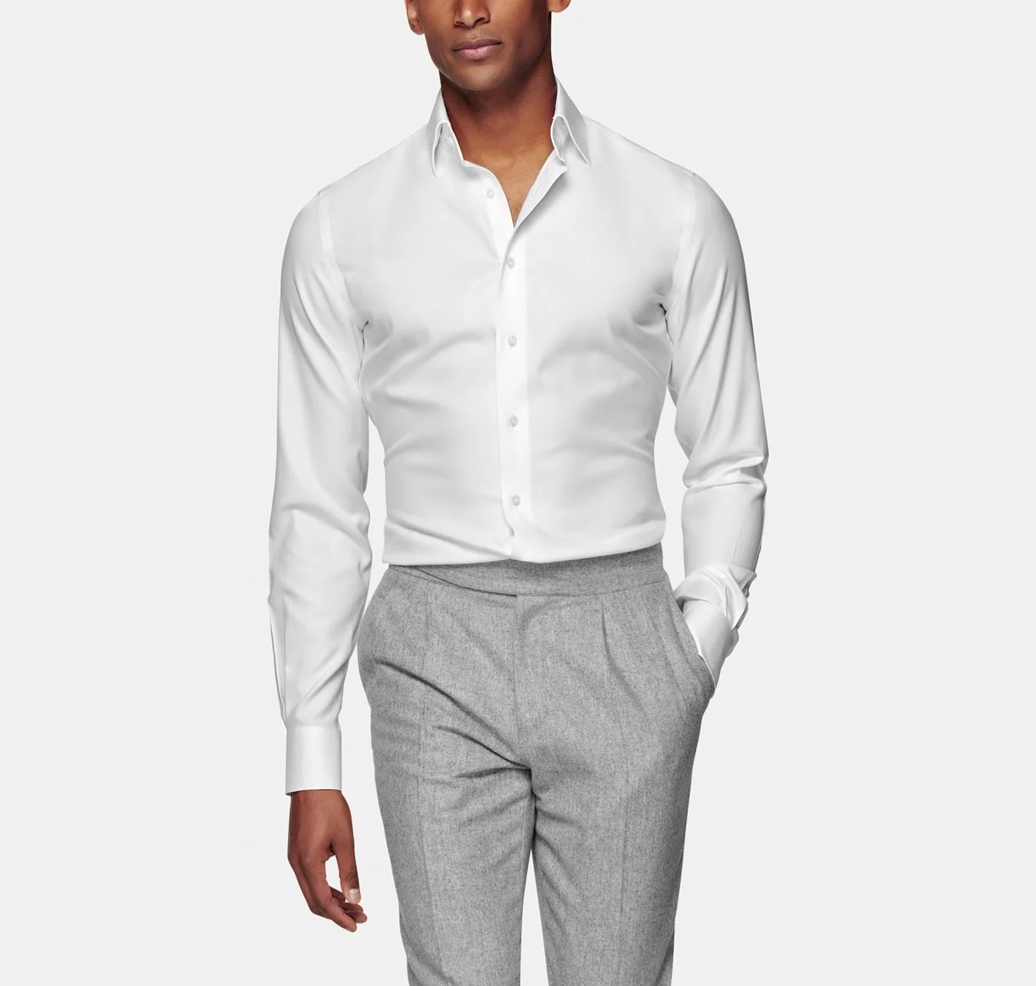 dressing shirt Athletic Fit Dress Shirt in Mid Blue M