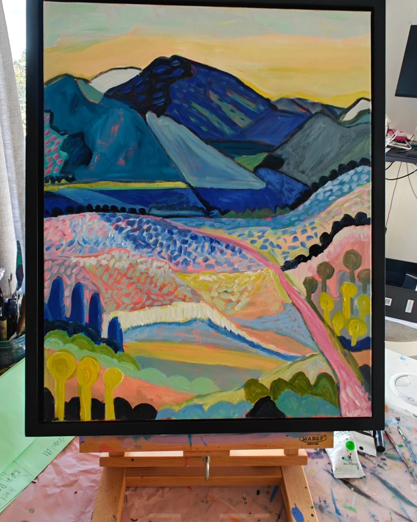 &quot;Rising&quot;
Acrylic on canvas 
40x 51cm. 

Available! 

#centralotagoartist #painter #artcollective #artdiscover #nzartist #contemporaryart #artfollow #artinprogress #artistoftheday #pointillism #artlovers
#artoftheday #artshare #artshoutout 
