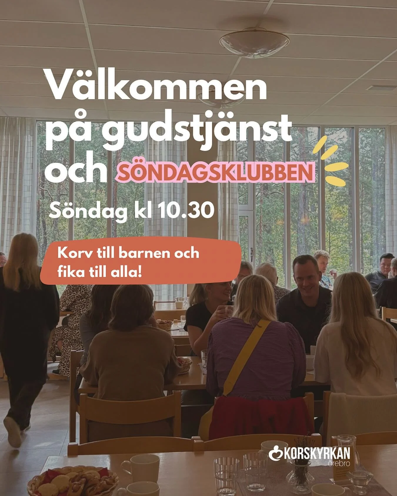 V&auml;lkommen att fira gudstj&auml;nst och haka p&aring; s&ouml;ndagsklubben imorgon kl 10.30👋🏻🍂