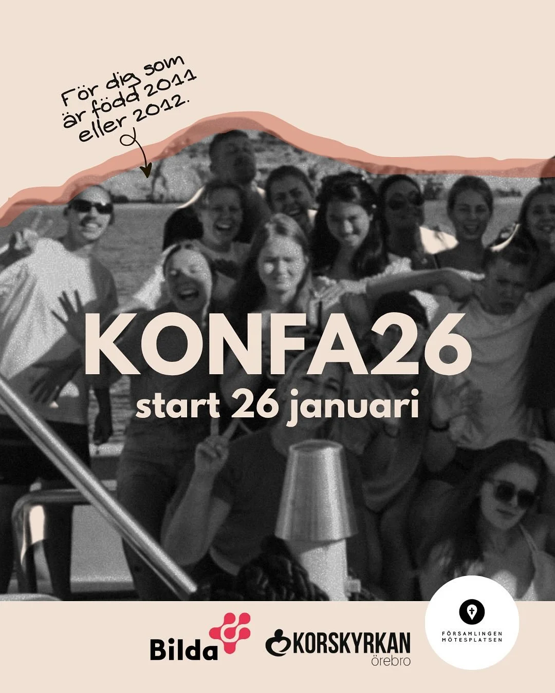 KONFA26! 
&Auml;r du taggad p&aring; ditt kanske mest sp&auml;nnande &aring;r n&aring;gonsin?🙌🏻 

💥START 26 januari f&ouml;r dig som &auml;r f&ouml;dd 2011-2012!Haka p&aring; och bjud med din v&auml;n, klasskompis, kusin, granne eller lagkamrat. V