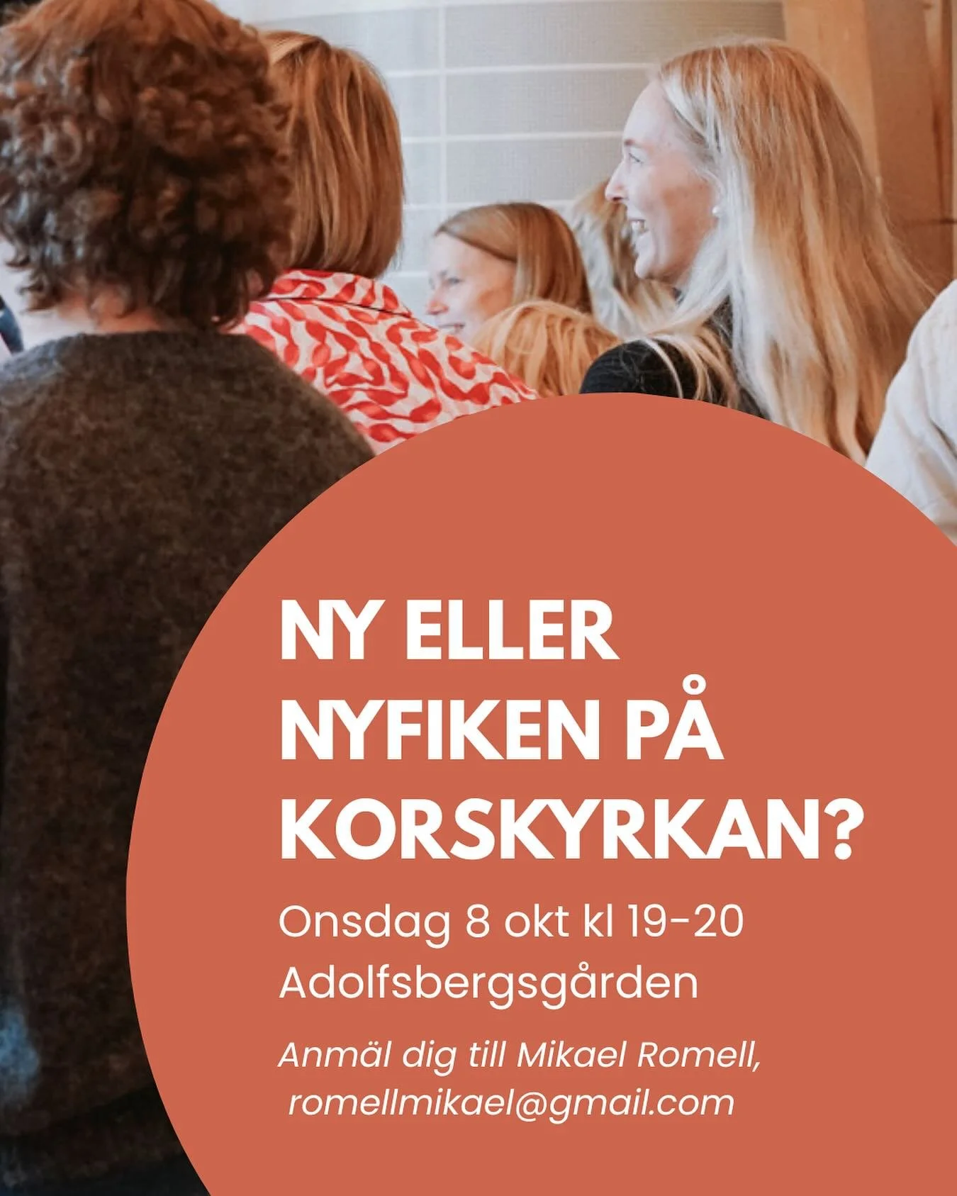 Du som &auml;r ny eller nyfiken p&aring; korskyrkan, V&Auml;LKOMMEN👋🏻 p&aring; en tr&auml;ff p&aring; Adolfsbergsg&aring;rden d&auml;r du f&aring;r lite mer koll p&aring; vad korskyrkan &auml;r f&ouml;r f&ouml;rsamling och m&ouml;jlighet att st&aum