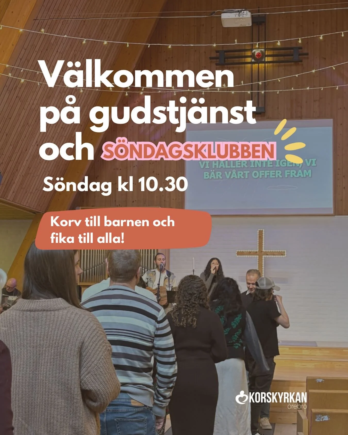 V&auml;lkommen p&aring; s&ouml;ndag kl 10.30! 
Gudstj&auml;nst och s&ouml;ndagsklubb med fika efter&aring;t☕️