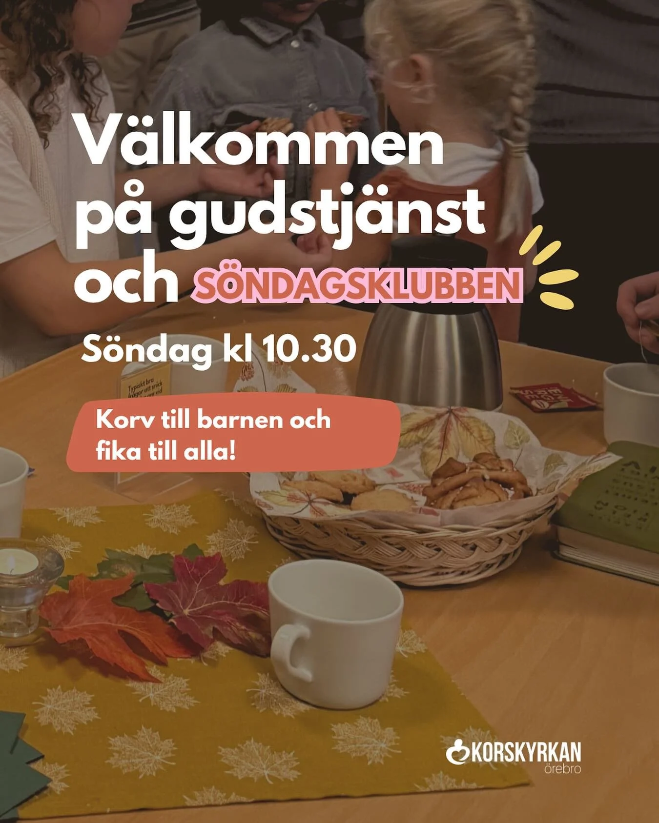 P&aring; s&ouml;ndag kl 10:30 ses vi igen p&aring; gudstj&auml;nst och s&ouml;ndagsklubb🙌🏻 V&Auml;LKOMMEN!