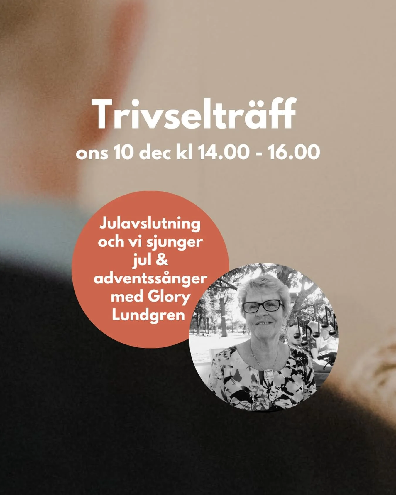 Julavslutning med Trivseltr&auml;ffen
V&auml;lkommen p&aring; onsdag och sjung med i jul &amp; adventss&aring;nger tillsammans med Glory Lundgren🎵🎄