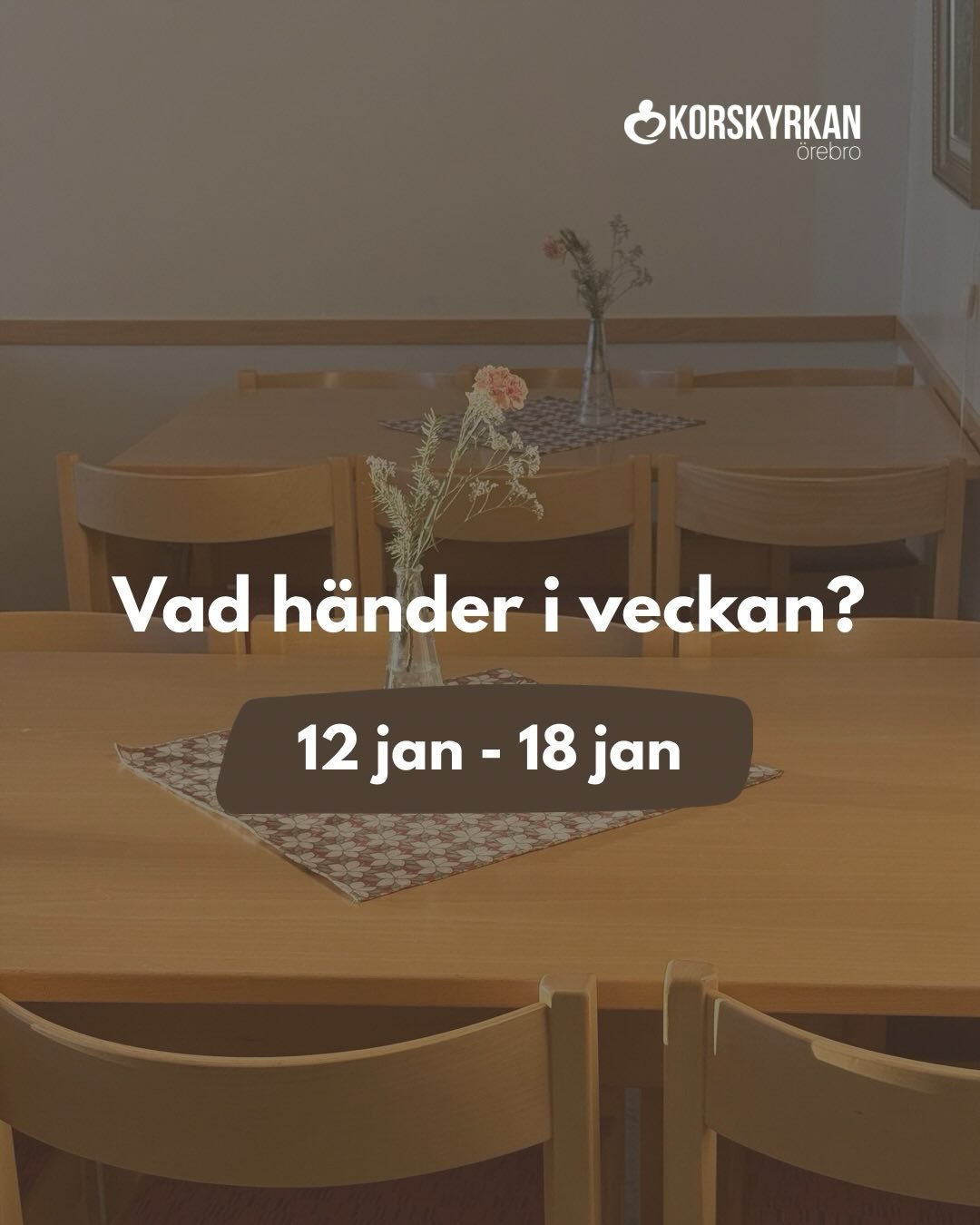 Denna veckan drar n&aring;gra av v&aring;ra verksamheter ig&aring;ng, v&auml;lkommen att haka p&aring;!🙌🏻