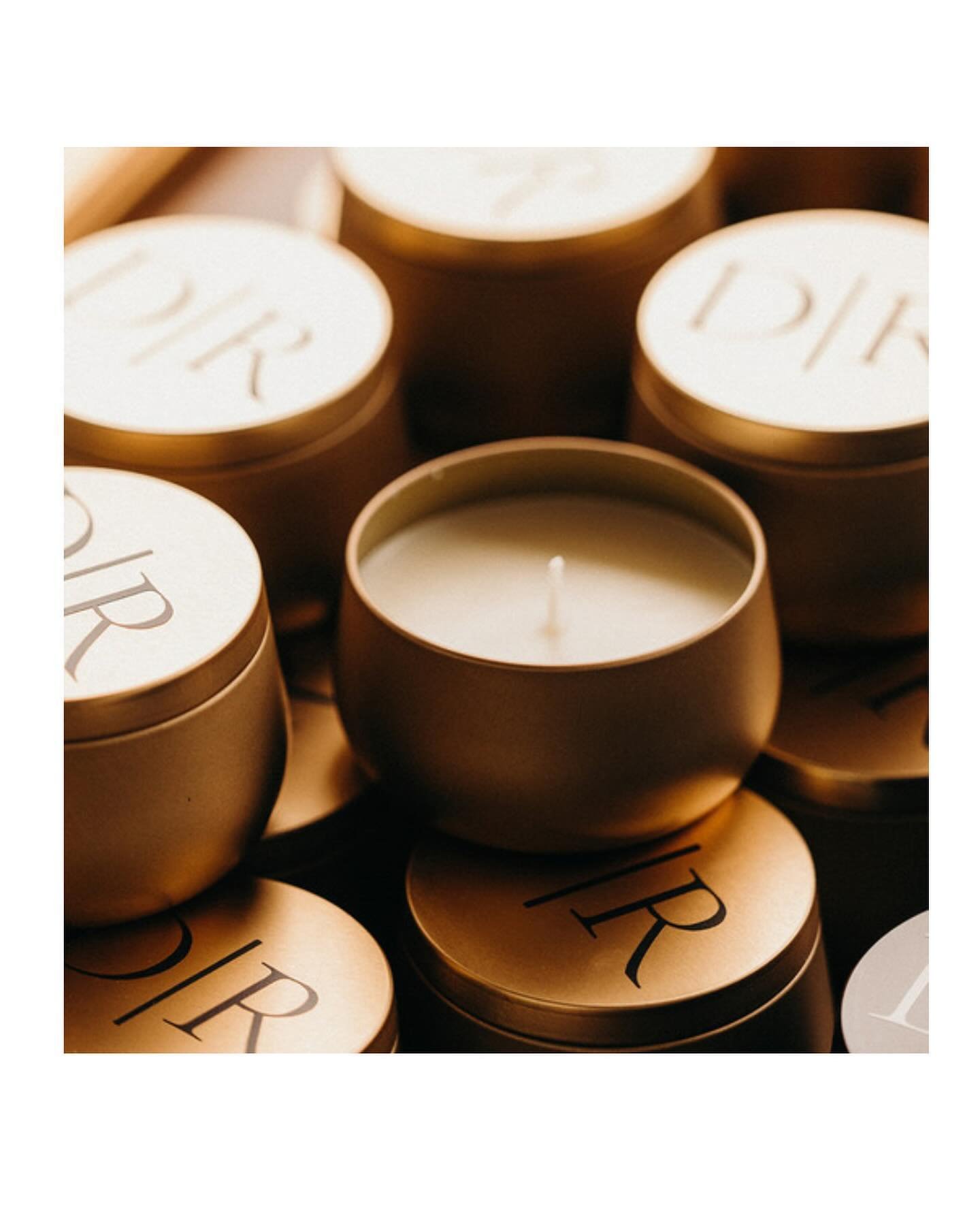 Quite possibly one of the coolest wedding favors I have ever seen. Darian and Robbie each had a signature candle, one called &ldquo;Autumn in Asheville&rdquo; and the other &ldquo;Summer in Durham&rdquo; with their initials on the lid. They are beaut