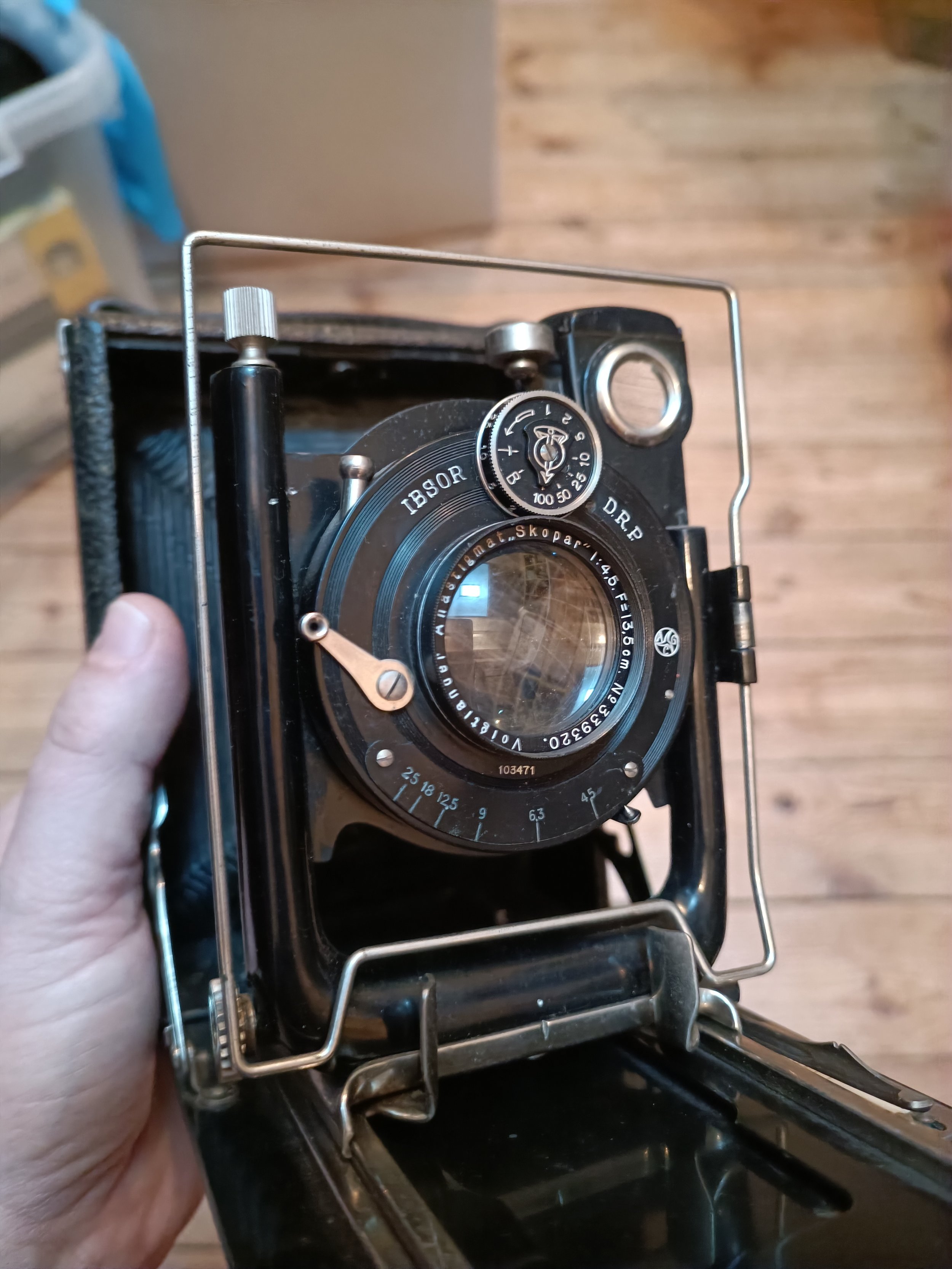 Folding 9x12 avec 135mm f4.5 skopar