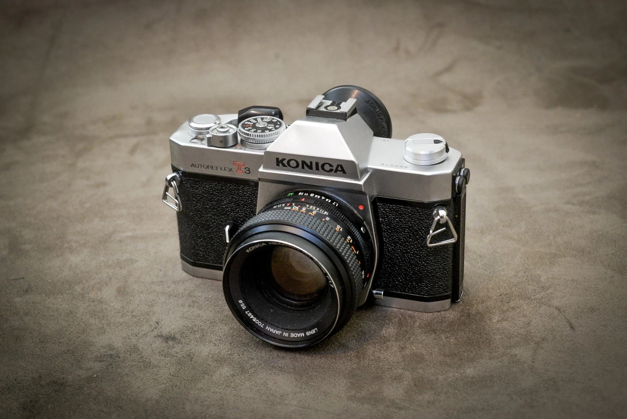 Konica autoreflex T3 et konica Hexanon 50mm f1.7