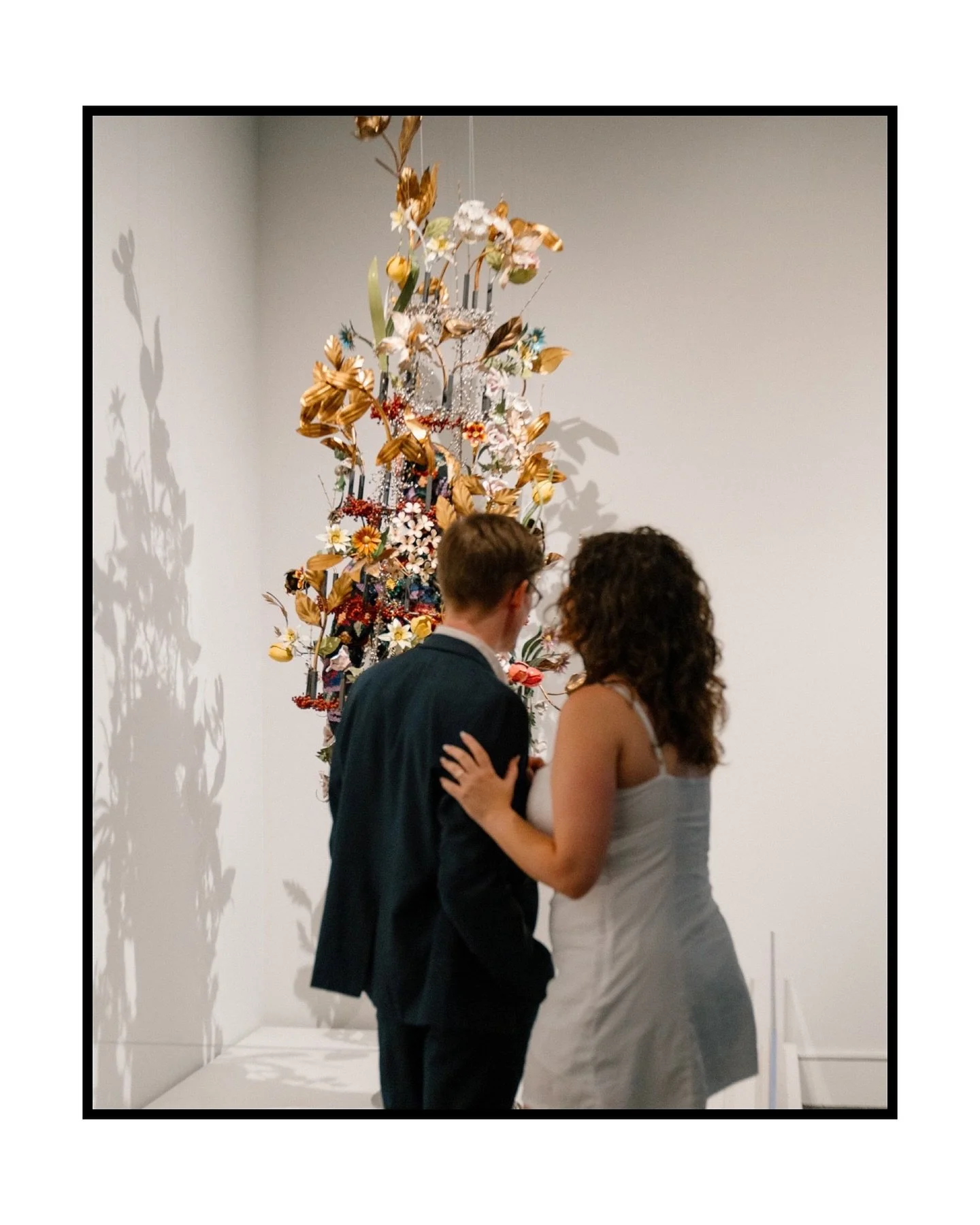 One more month until Anna &amp; Sam get marrrrrried!! I&rsquo;m still obsessed with their engagement session at The Mint in Charlotte // #toujoursphoto #artmuseumengagement #destinationweddingphotographer