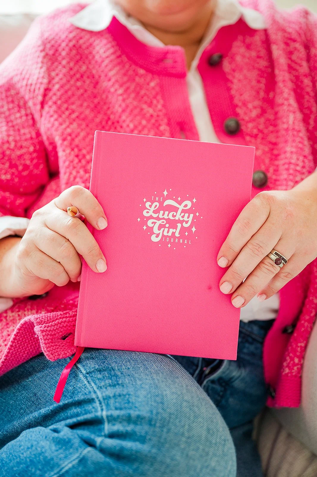 Colour notebook that shows off a brand colour.