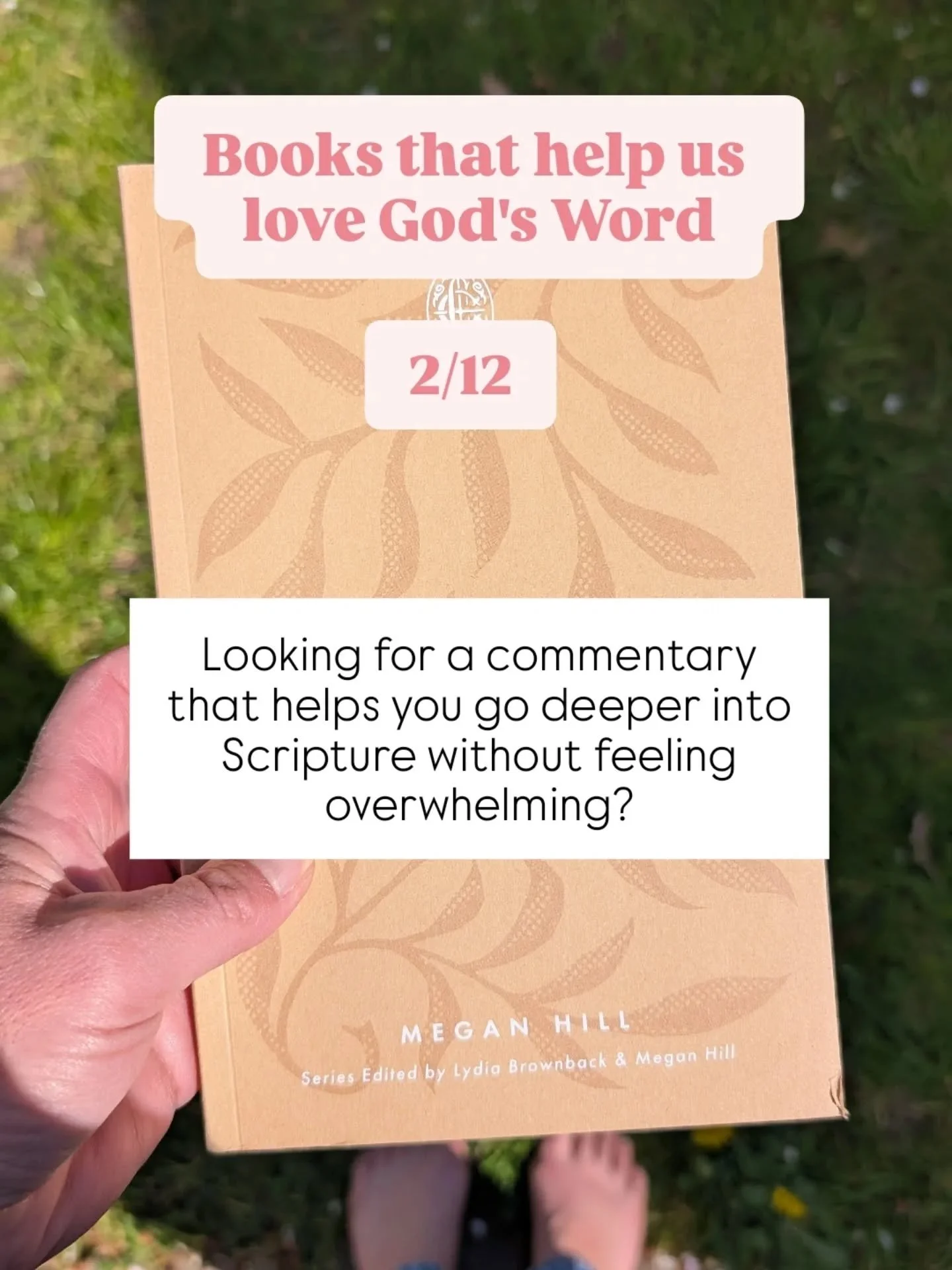 One book that has encouraged my time in Scripture recently....

I love the premise behind @crosswaybooks Conversational Commentaries series. They are designed to help women engage with Scripture in an accessible way, whether in personal devotions, Bi