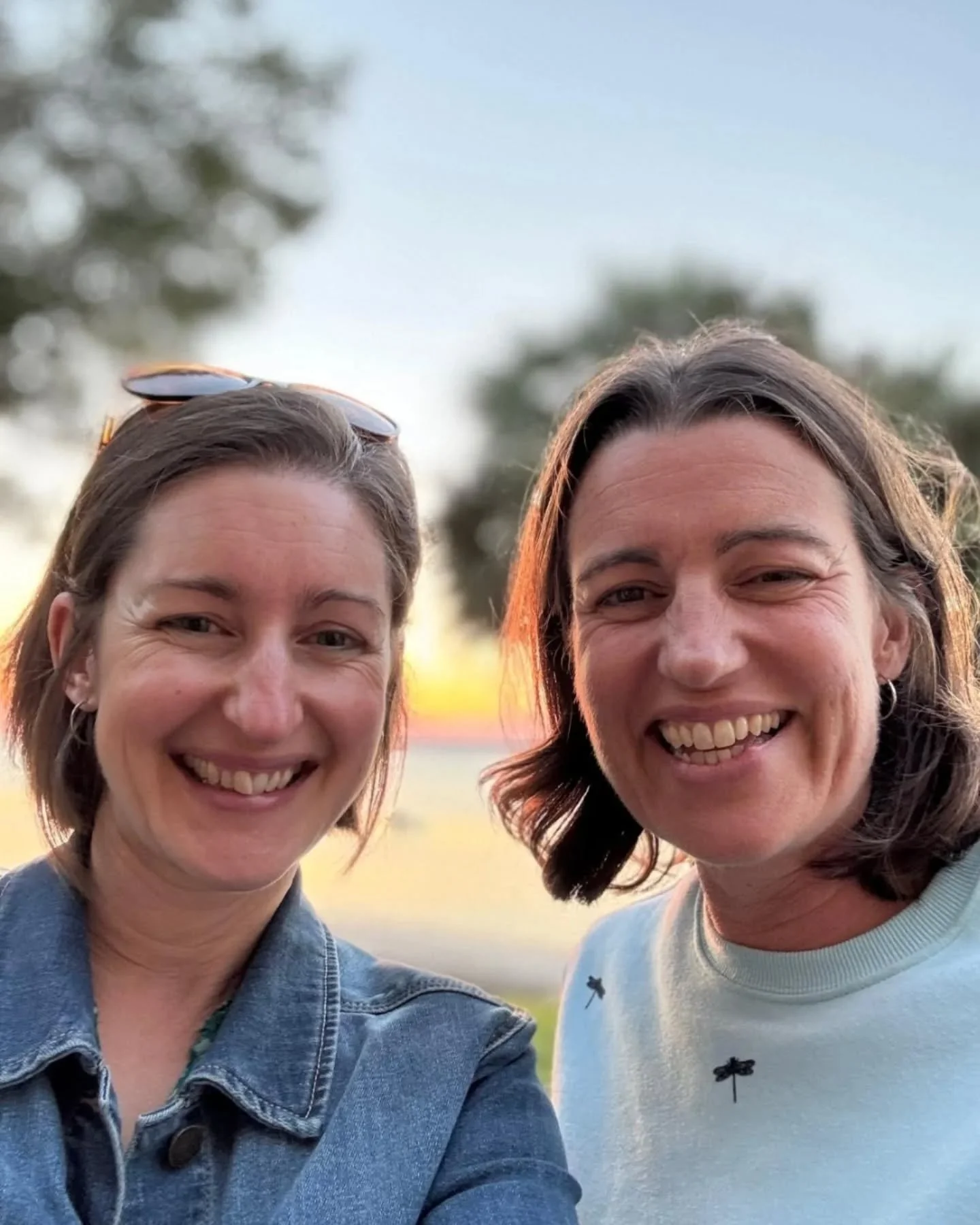 👋 We thought we'd say hi for those who have recently joined us here. Welcome to Two Sisters &amp; a cup of Tea, I&rsquo;m Sarah (left) I live in the UK, and I&rsquo;m Felicity (right) and I live in the US.

🎙️We wanted to share our conversations wi