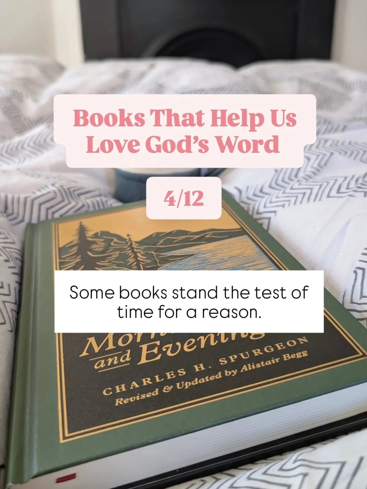 A book that quietly strengthened my walk with the Lord.
I haven&rsquo;t spent much time reading Spurgeon before, but Morning &amp; Evening, edited by Alastair Begg, has been a wonderful introduction.
These short daily devotions are rich with wisdom a