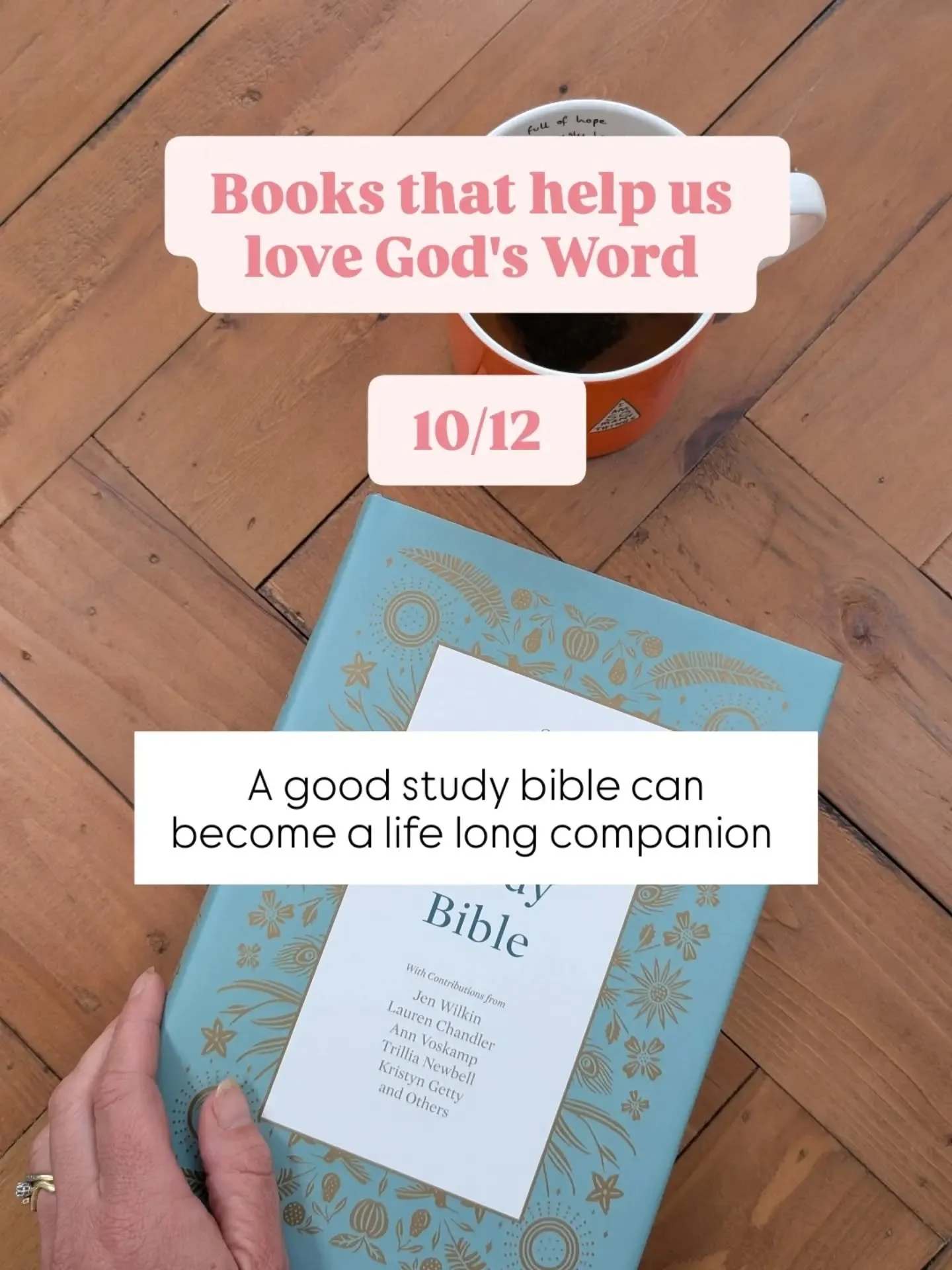 A study Bible that has become a helpful companion in my reading of Scripture.

The ESV Women&rsquo;s Study Bible combines the biblical text with extensive study notes, articles, and reflections written by a range of women.

It&rsquo;s thoughtfully de