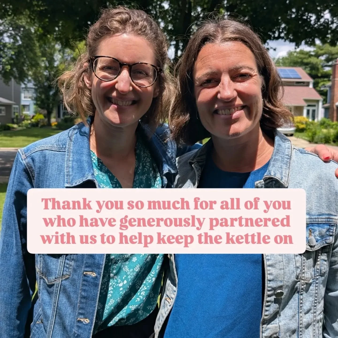 Last month we sat behind the microphone for a&nbsp;spontaneous episode in person. In it, we shared our current need, and&nbsp;asked regular listeners to give the cost of a cuppa, to help us keep pressing record.&nbsp; It felt vulnerable to share our 