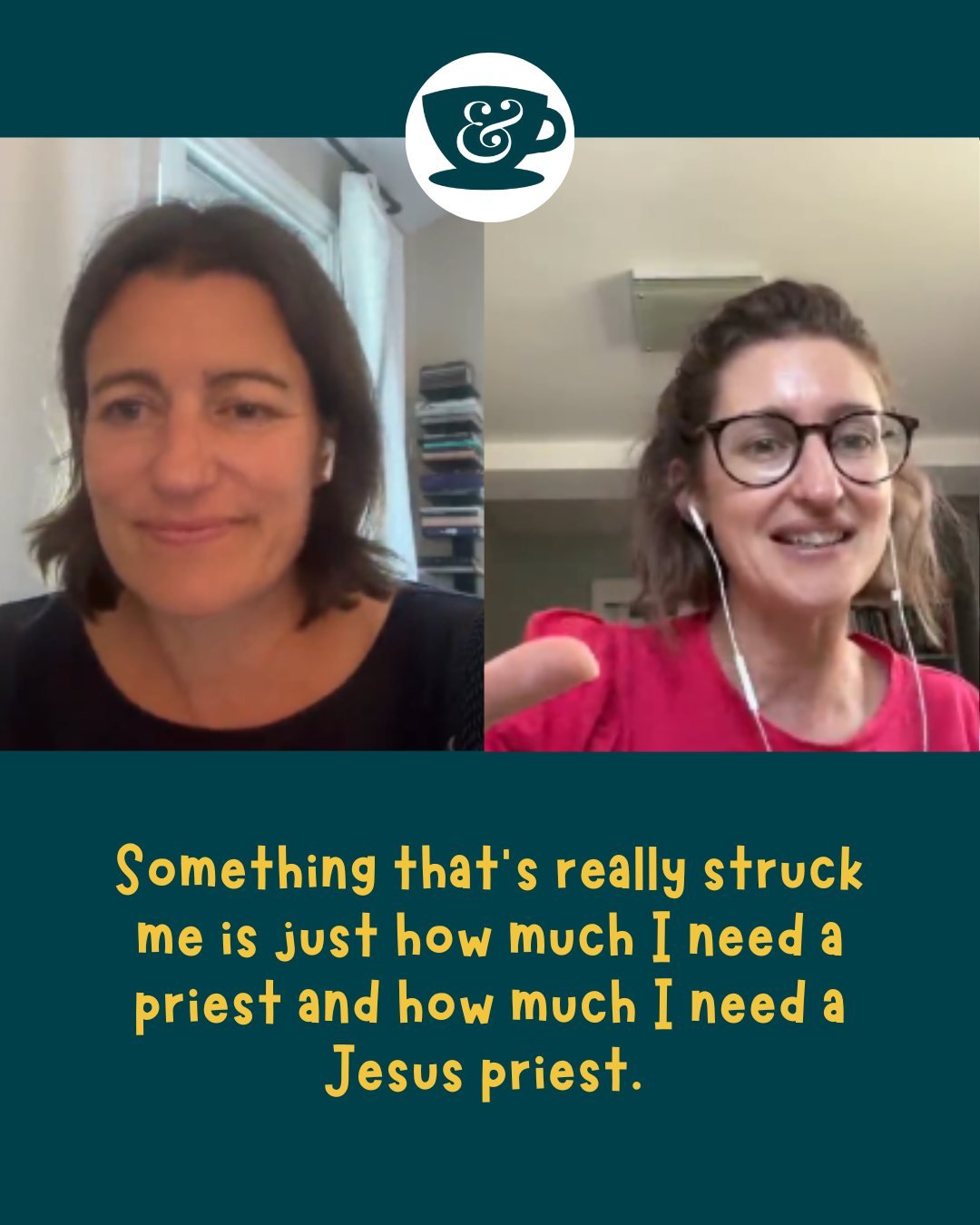 What has struck me most is my need for Jesus as a priest. Without him, we are unable to approach a holy God. 

Have you had a chance to catch up with out latest episode? Comment FOUR and we will send you the link to watch it.