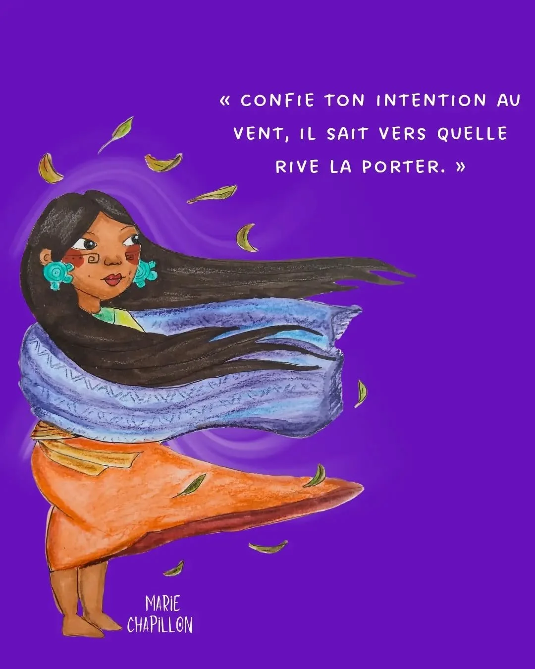🍃TLALLI, la curandera 🍃
&laquo; Ais confiance en la m&eacute;decine du vent &raquo;

🇲🇽
&laquo; Conf&iacute;a tu intenci&oacute;n al viento, &eacute;l sabe a qu&eacute; orilla llevarla. &raquo;

#Chamanisme #illustration #sagesseancestrale #curan