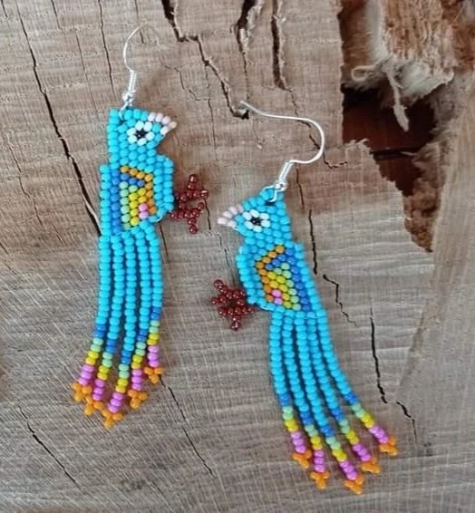 boucles d'oreilles GUACAMAYO