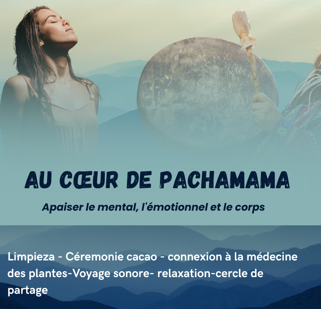 journée retraite chamanique à Paris• Limpieza • Ancrage • Cérémonie cacao et plantes • Rituel de libération • Voyage sonore & relaxation profonde • Méditation guidée & connexion intuitive • Atelier créatif & intégration • Cercle de partage