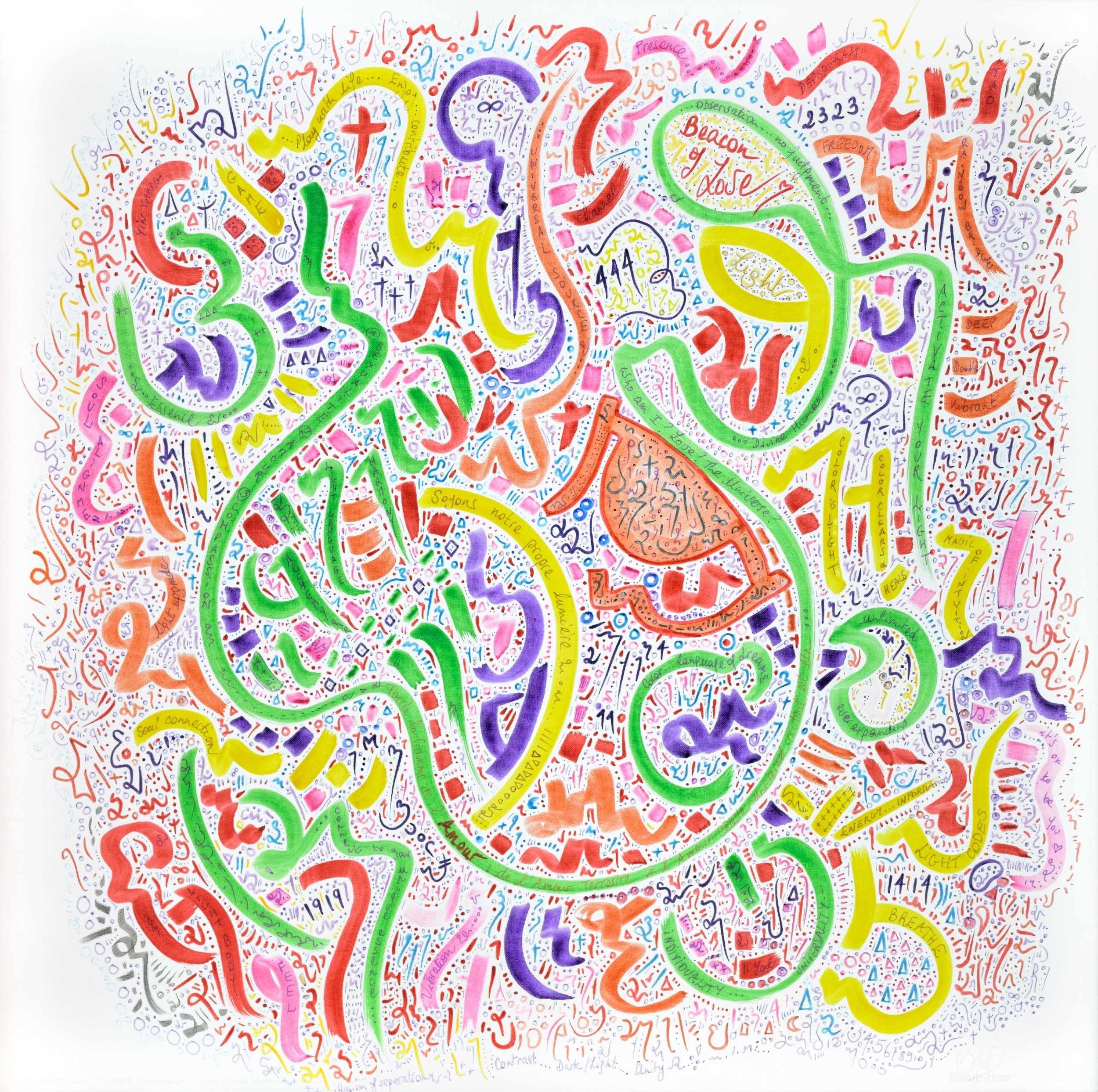 SOLD, olivia-de-posson-colourful-spiritual-energy-art