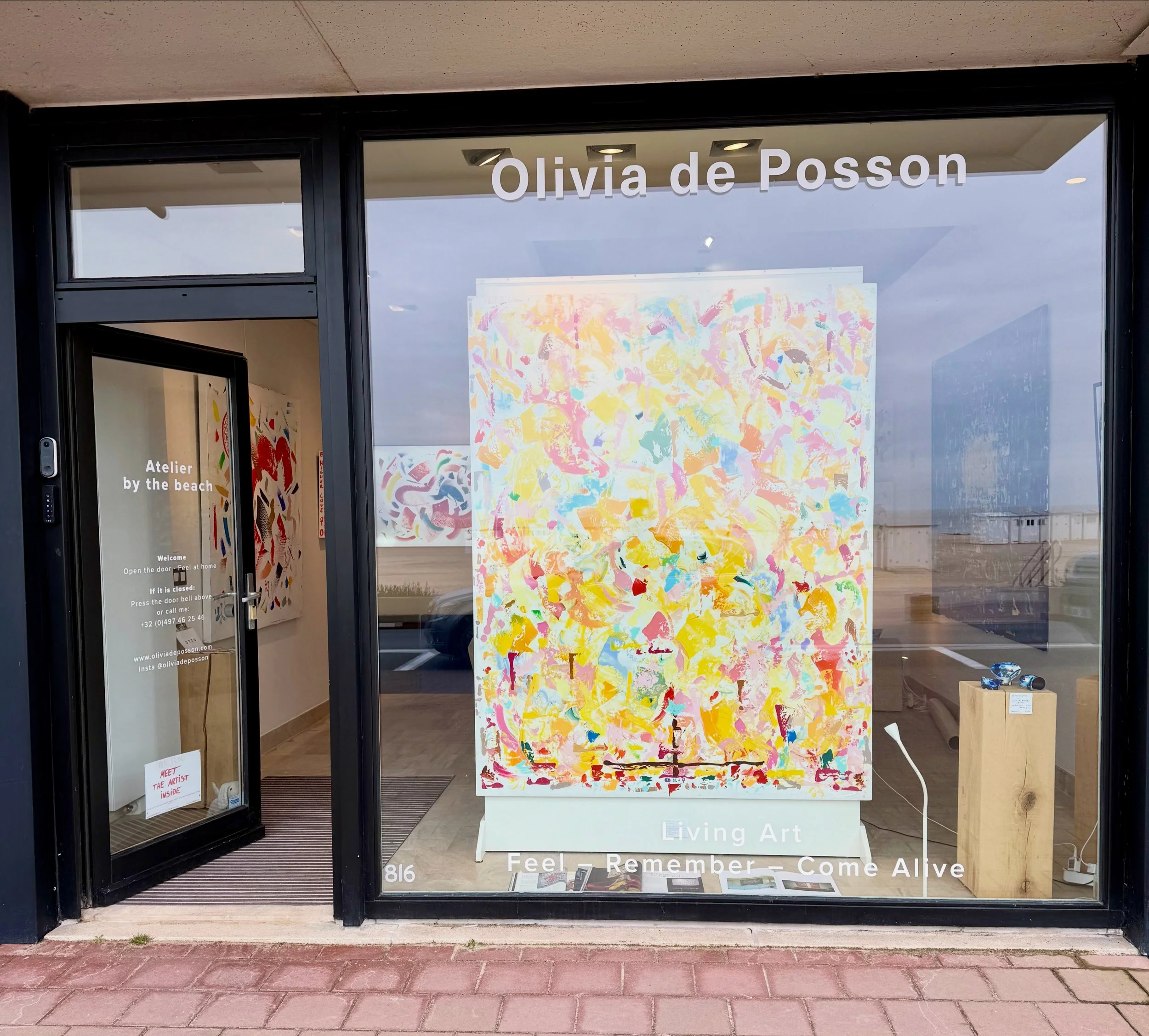 Knokke-le-Zoute, Olivia de Posson, art residency, atelier & gallery