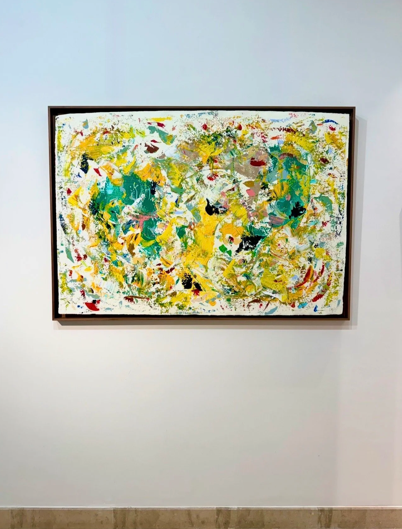Spring awakening, 100x140cm, acrylic on paper,  2026, Olivia-de-posson-abstract-contemporary-colorful-art