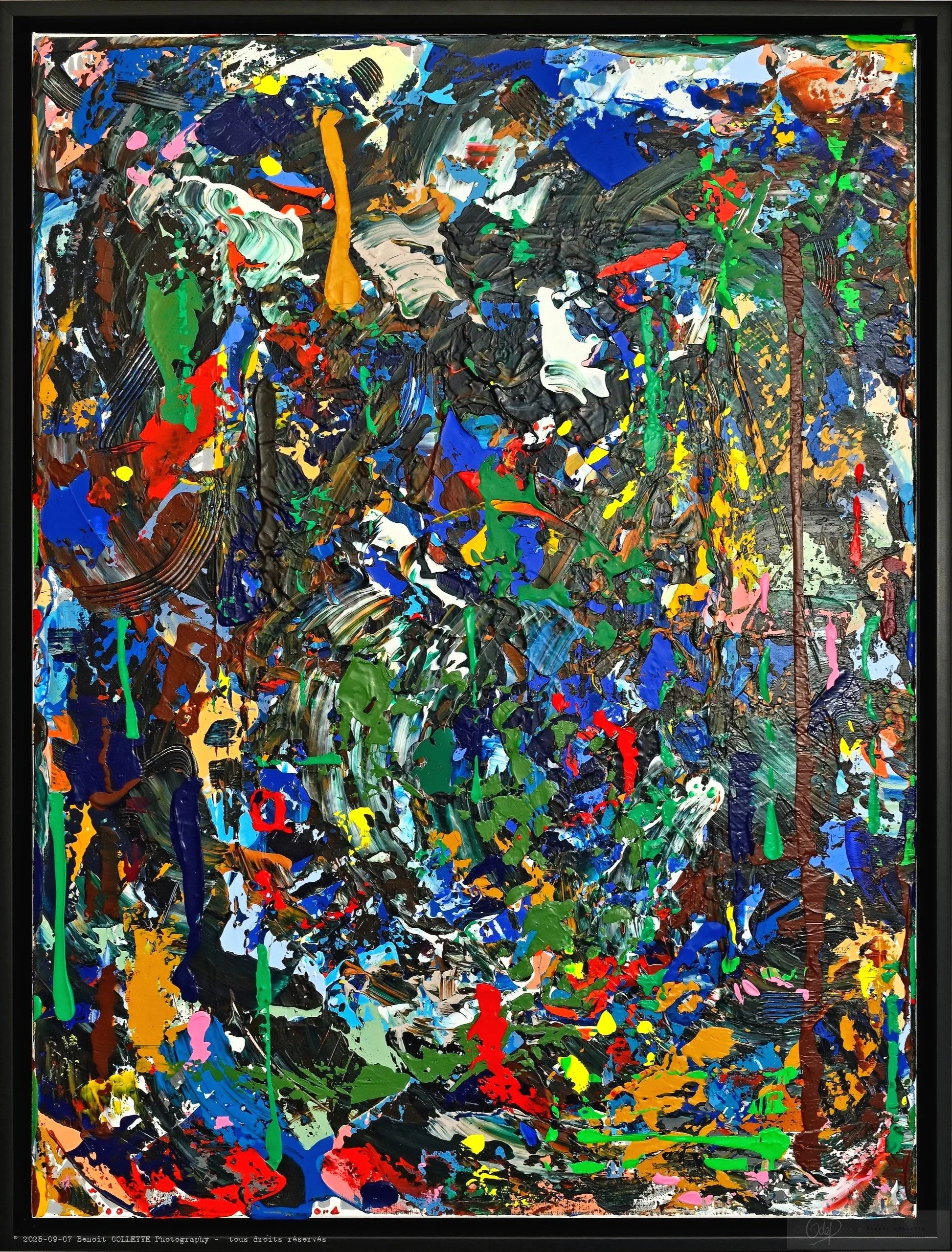 From survival to sovereignty, 84x64cm, 2024-2025, Brussels, Belgium,  acrylic on canvas, Olivia-de-posson-abstract-contemporary-colorful-art