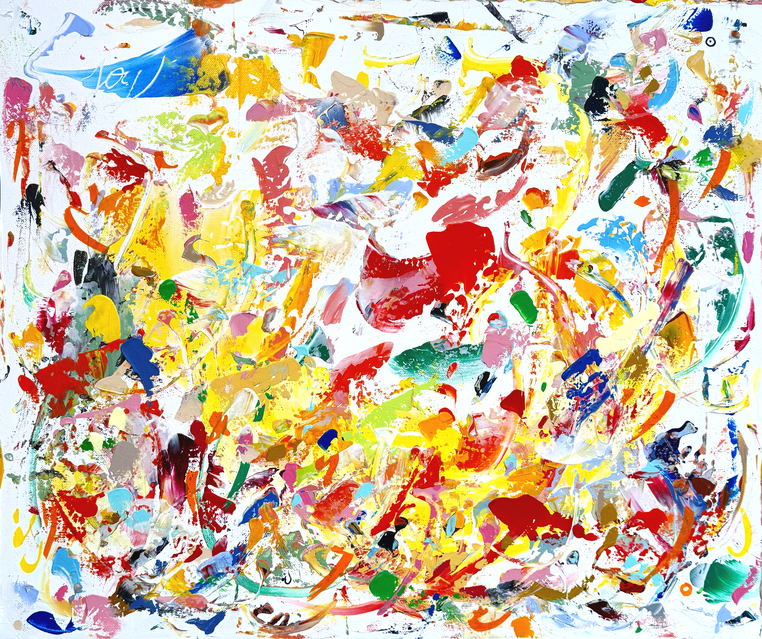 Life, Uncontained, 50x60cm, Knokke, 2026 Olivia-de-posson-abstract-contemporary-colorful-art