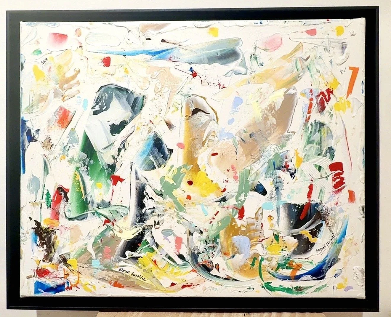 Beyond the mist, 40x50cm, Sintra & Knokke, 2026 Olivia-de-posson-abstract-contemporary-colorful-art
