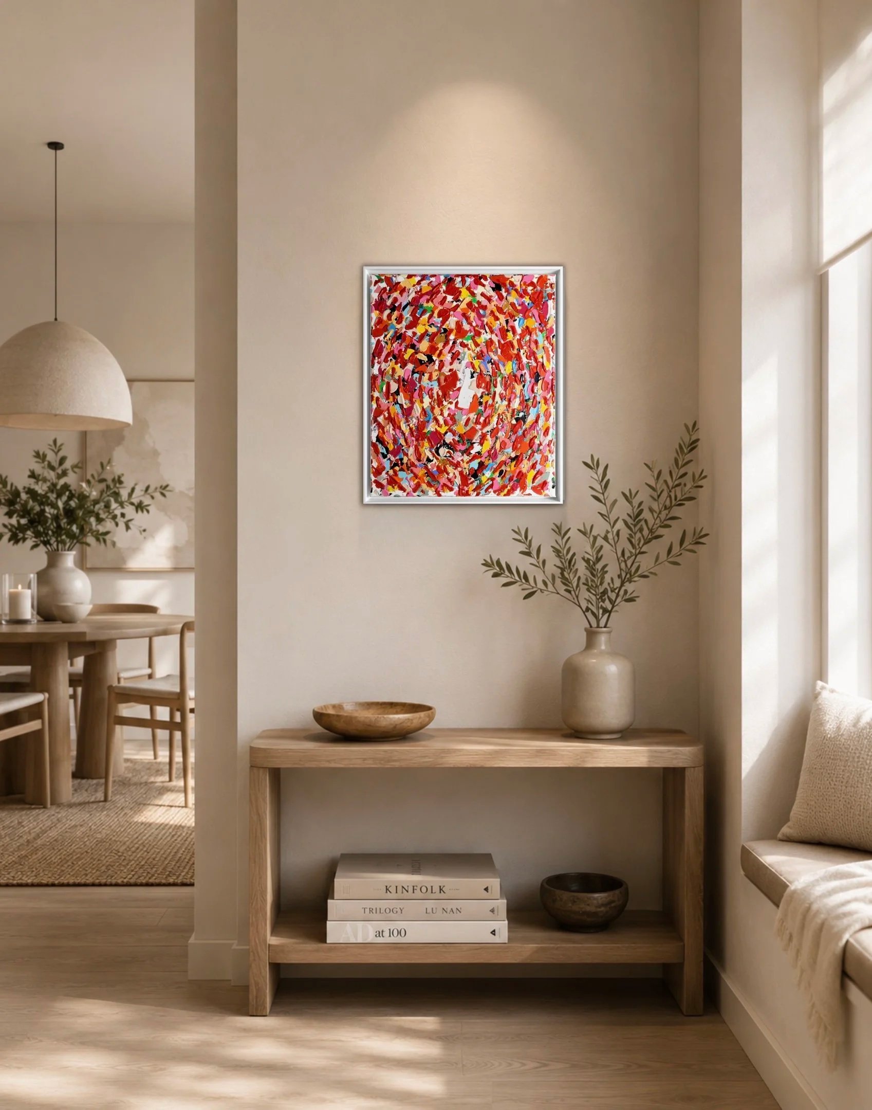 Mère 60x50cm, 2024, Brussels, Belgium, Acrylic on Canvas,  acrylic on canvas, Olivia-de-posson-abstract-contemporary-colorful-art