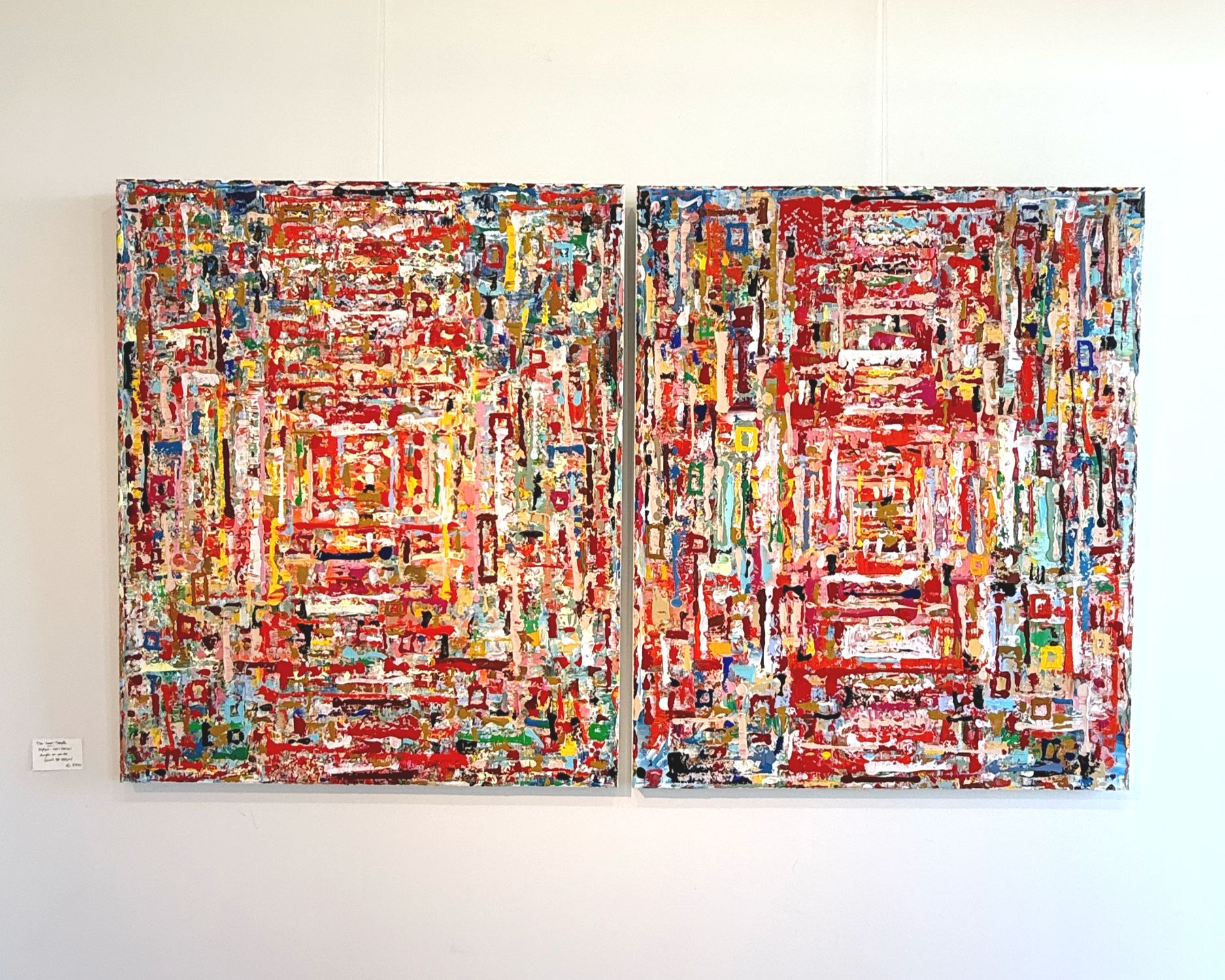 The Inner Temple, diptych, 120x100cm each, Knokke, Belgium 2026 Olivia-de-posson-abstract-contemporary-colorful-art