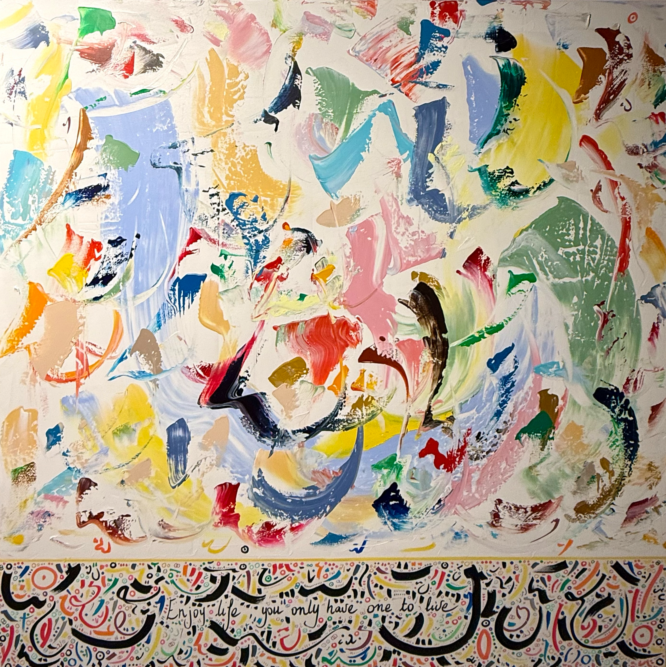 SOLD - One Life, 120x120cm