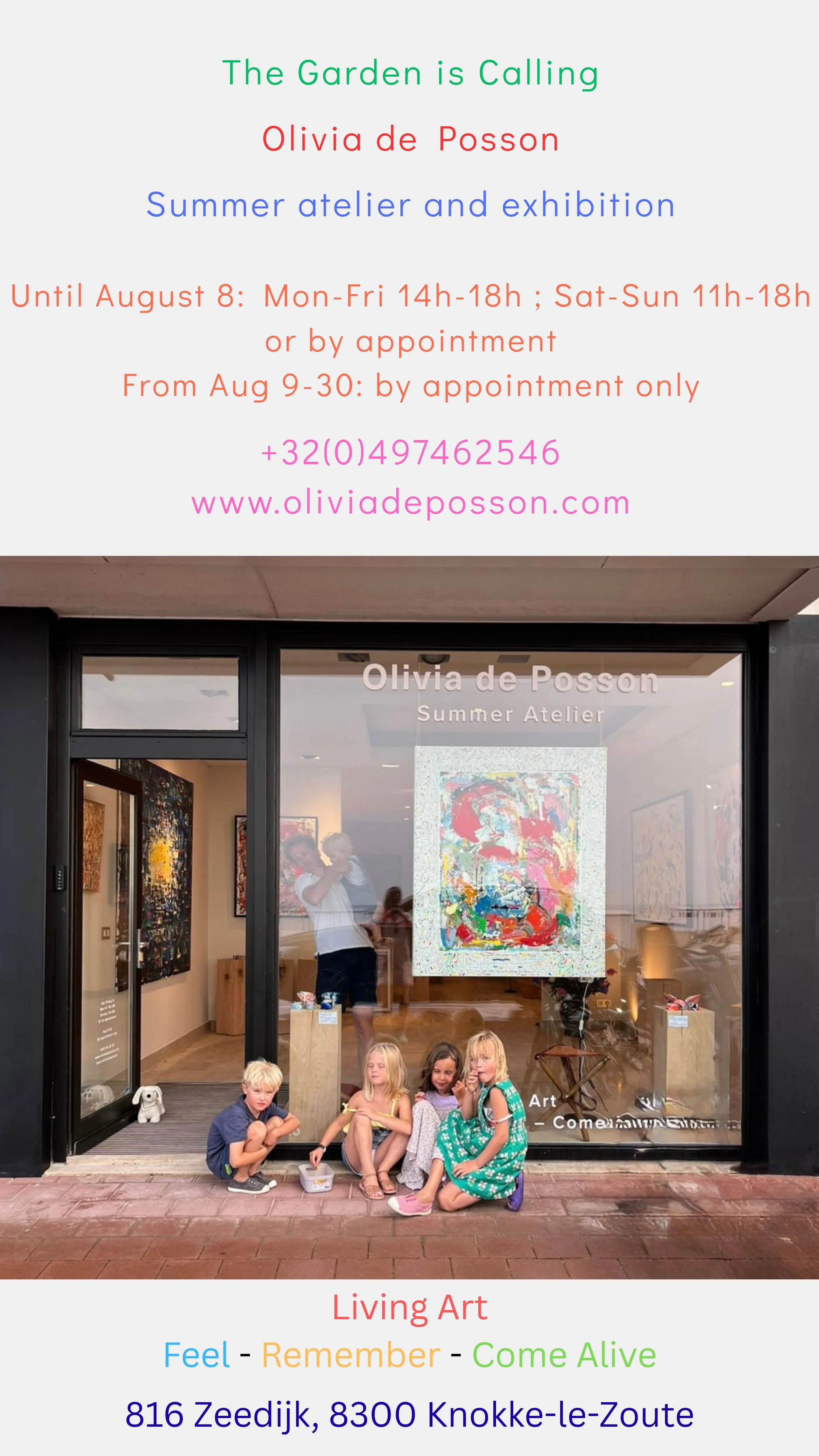 SOLD - The garden is calling, 120x100cm