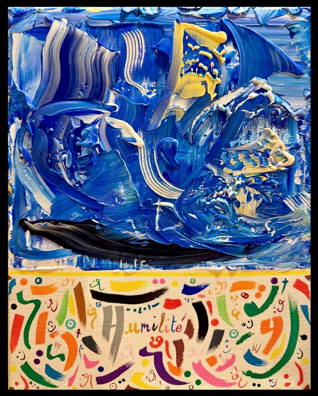 Humilité, 30x24cm olivia-de-posson-colourful-contemporary-abstract-art