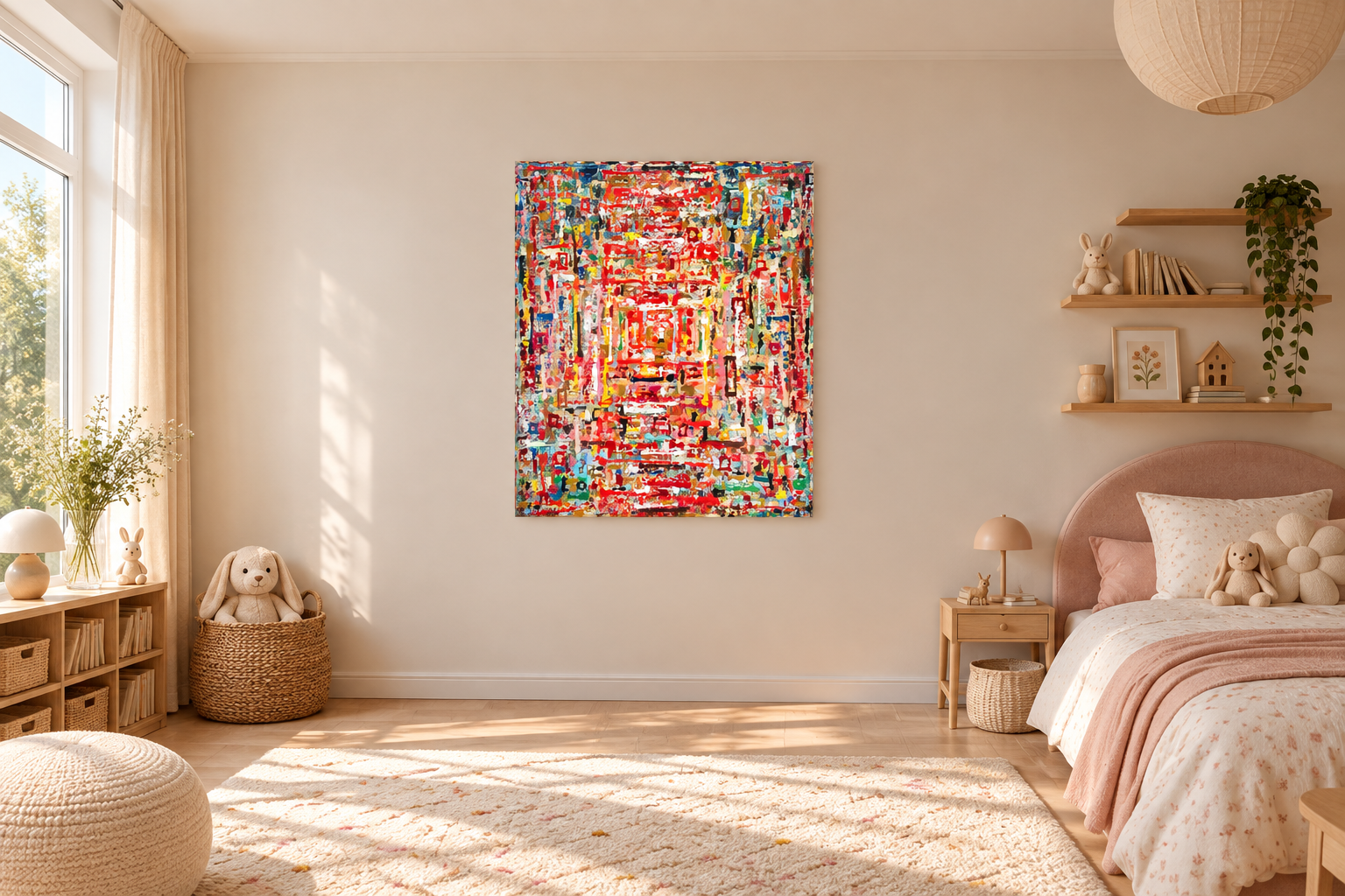 Simulation - The Inner Temple, 1 - 120x100cm, Knokke, Belgium 2026 Olivia-de-posson-abstract-contemporary-colorful-art