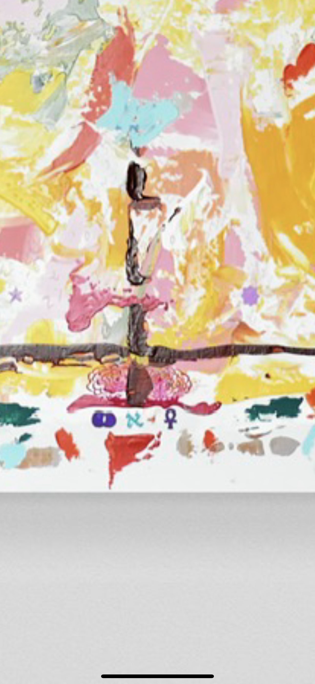 Zoom inside Return to Innocence, 200x160cm, olivia-de-posson-colourful-spiritual-energy-art