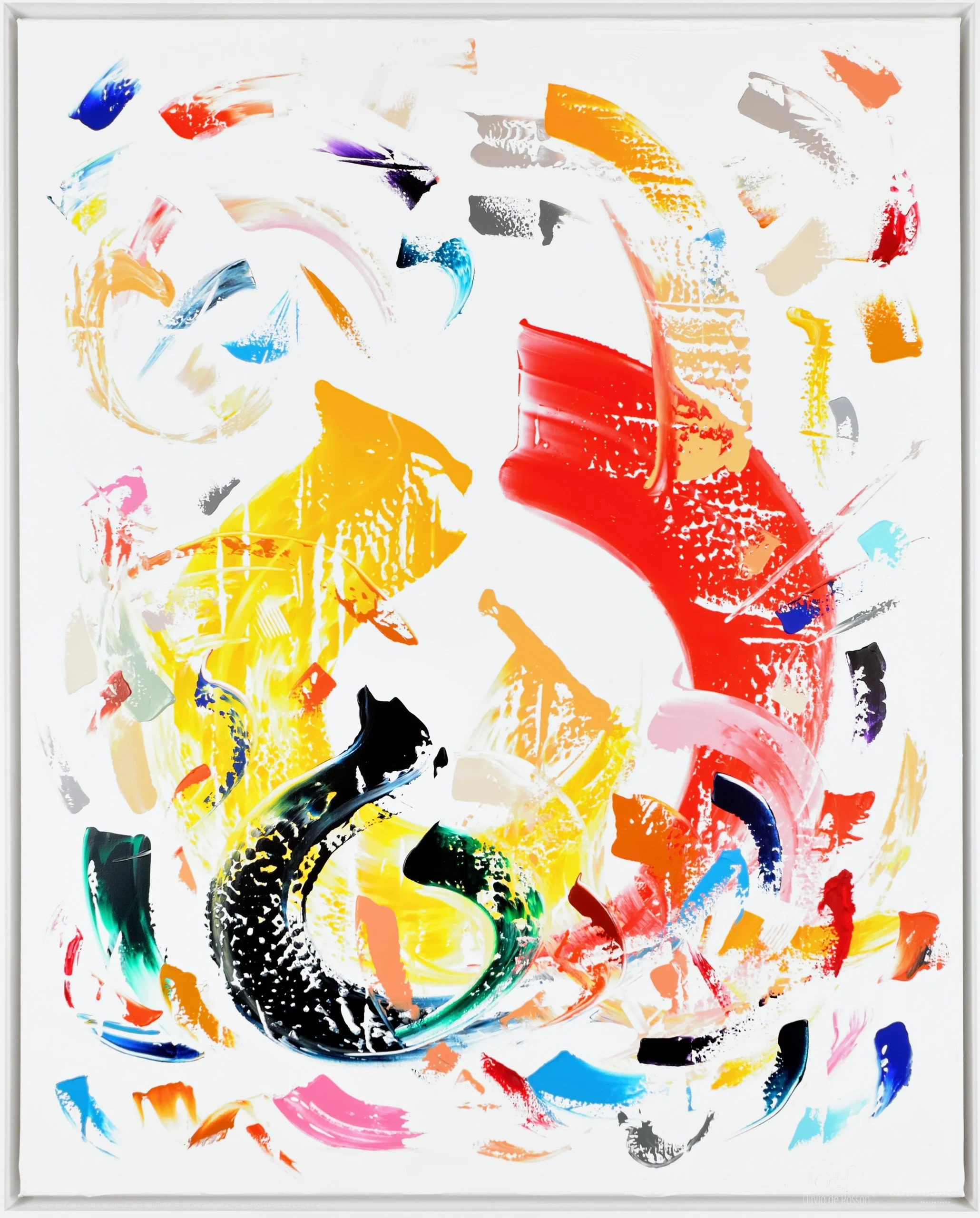 SOLD - Attunement: is energy our first language?! 100x80cm
