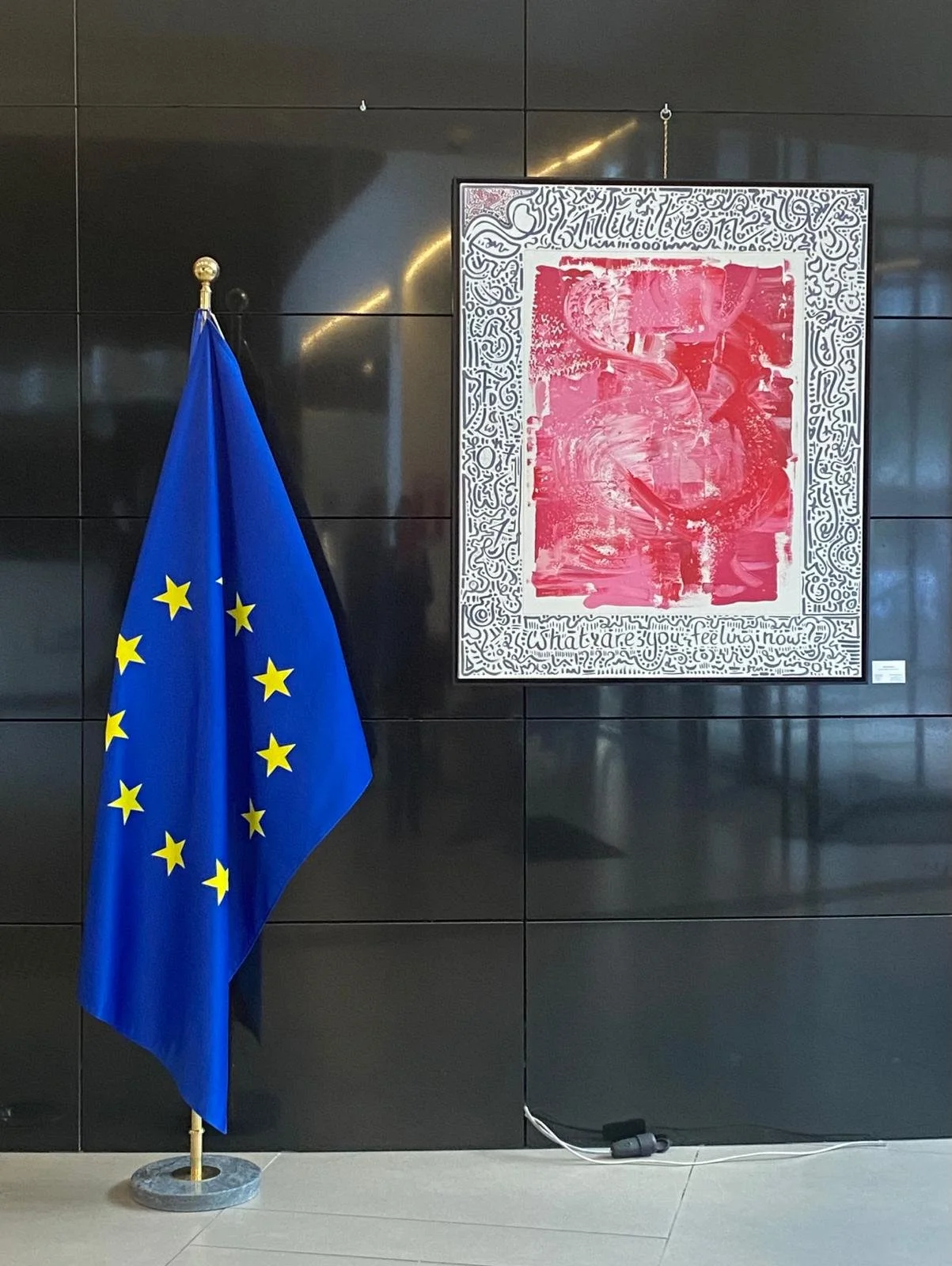 SOLD Intuition, 100x120cm - exhibited at the European Commission, Brussels
