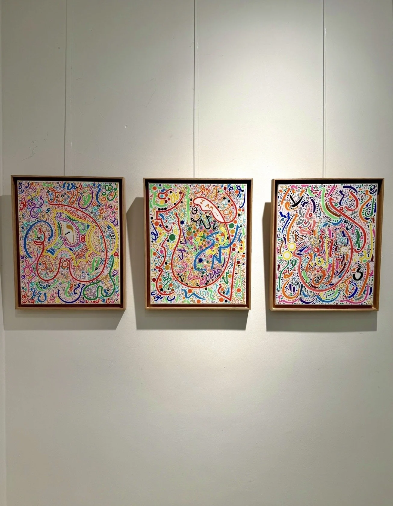 Before Words, 41x33cm each, 2026, Paioes, Portugal,  olivia-de-posson-colourful-contemporary-abstract-art