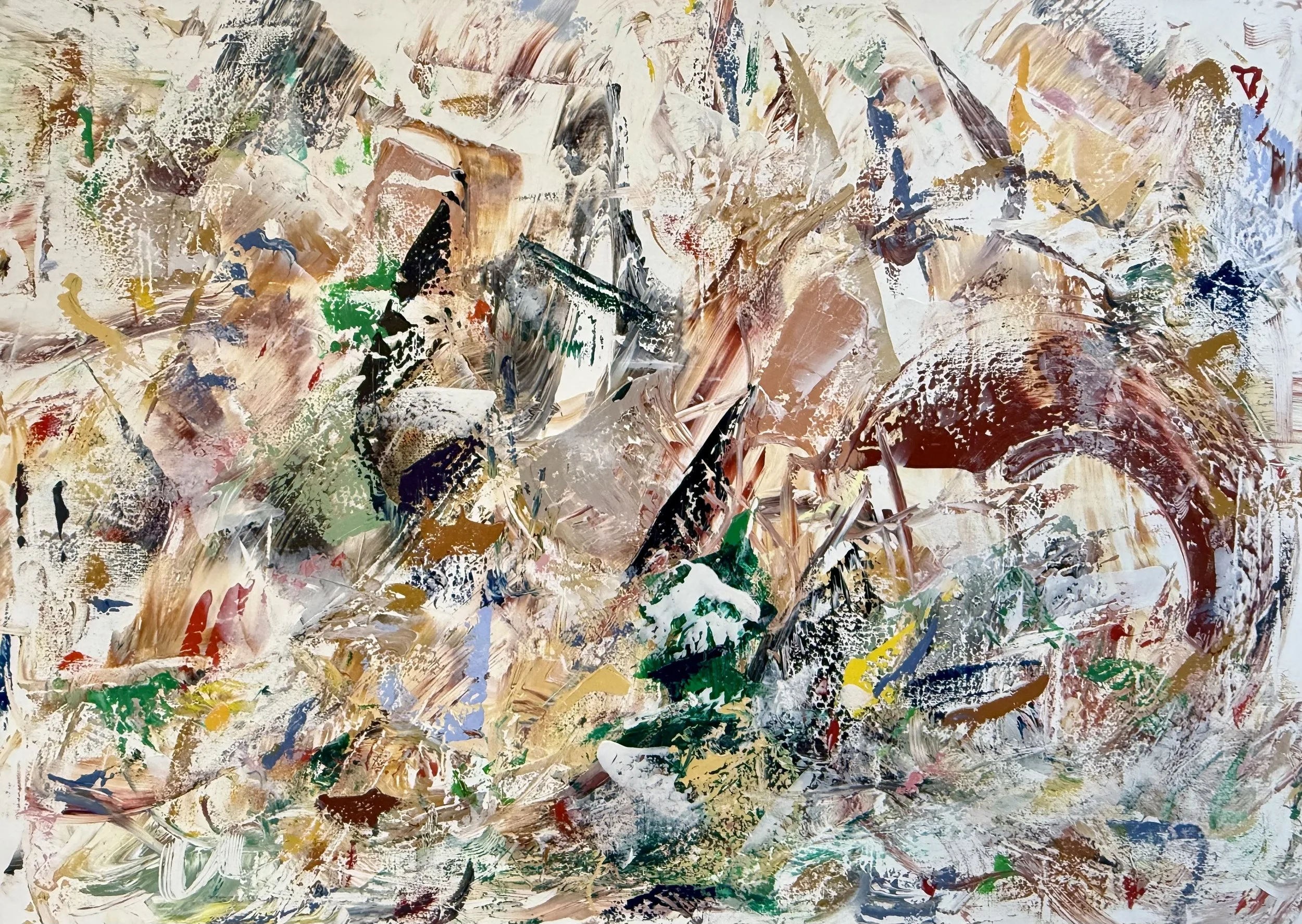 Le vivant reprend sa place, 100x140cm