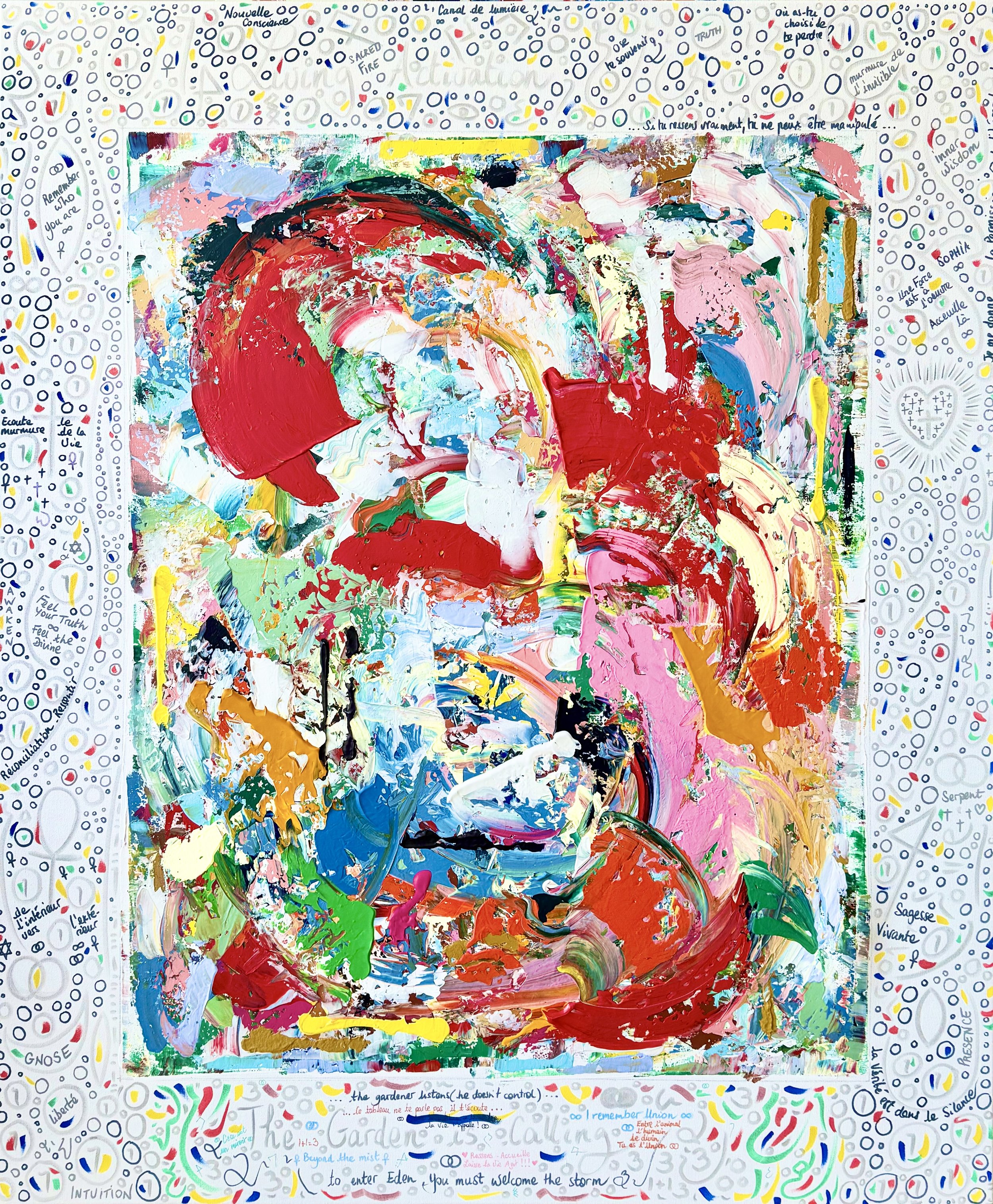 SOLD - The garden is calling, 120x100cm