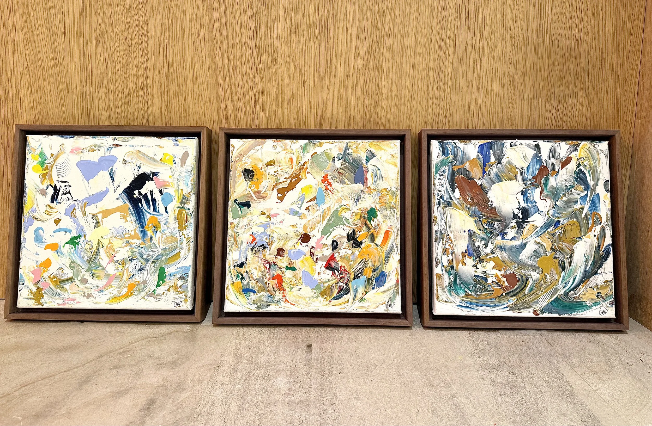 Trilogie: Racines du Souffle, 30x30cm each