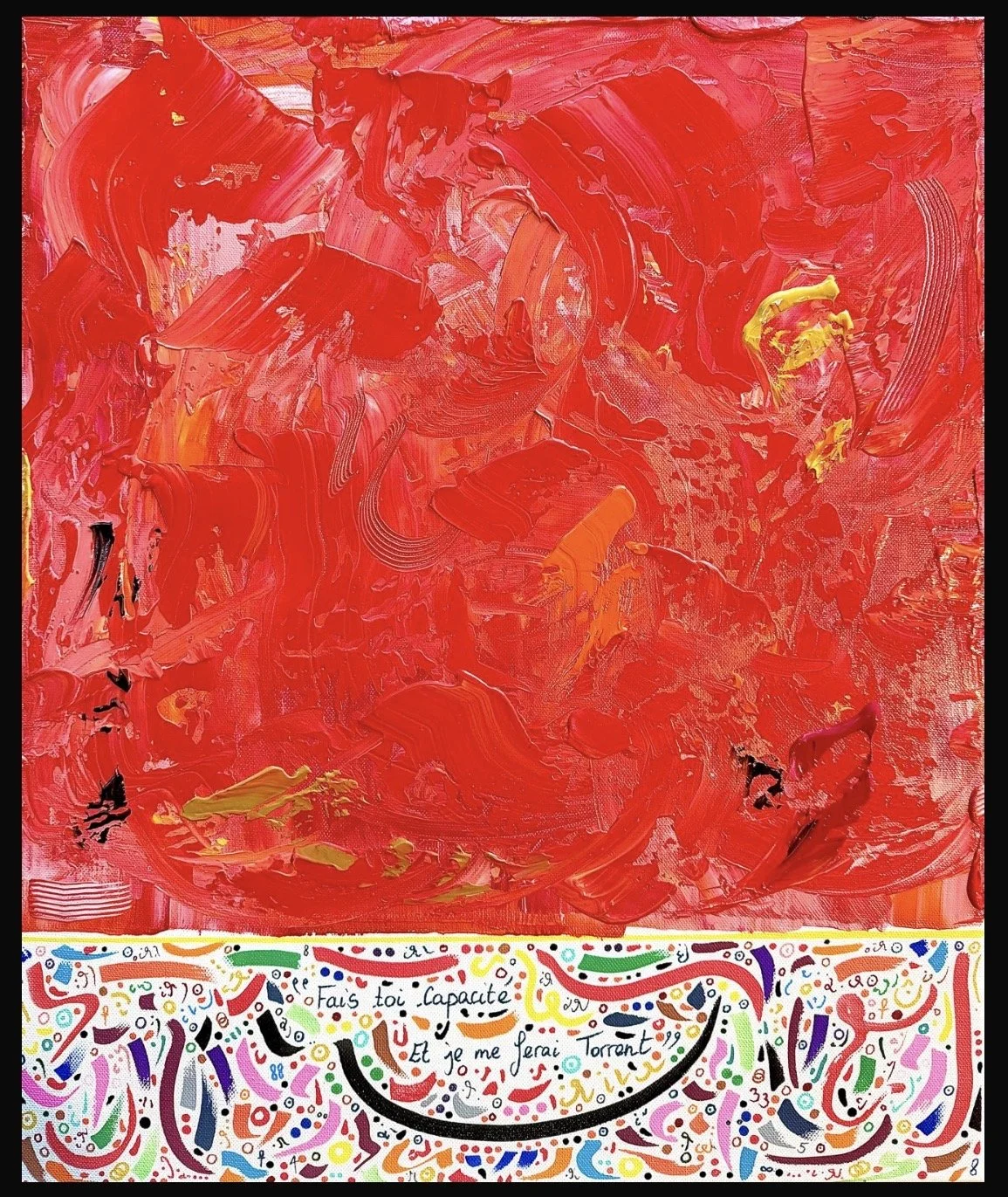 Matrice, 55x46cm olivia-de-posson-colourful-contemporary-abstract-art