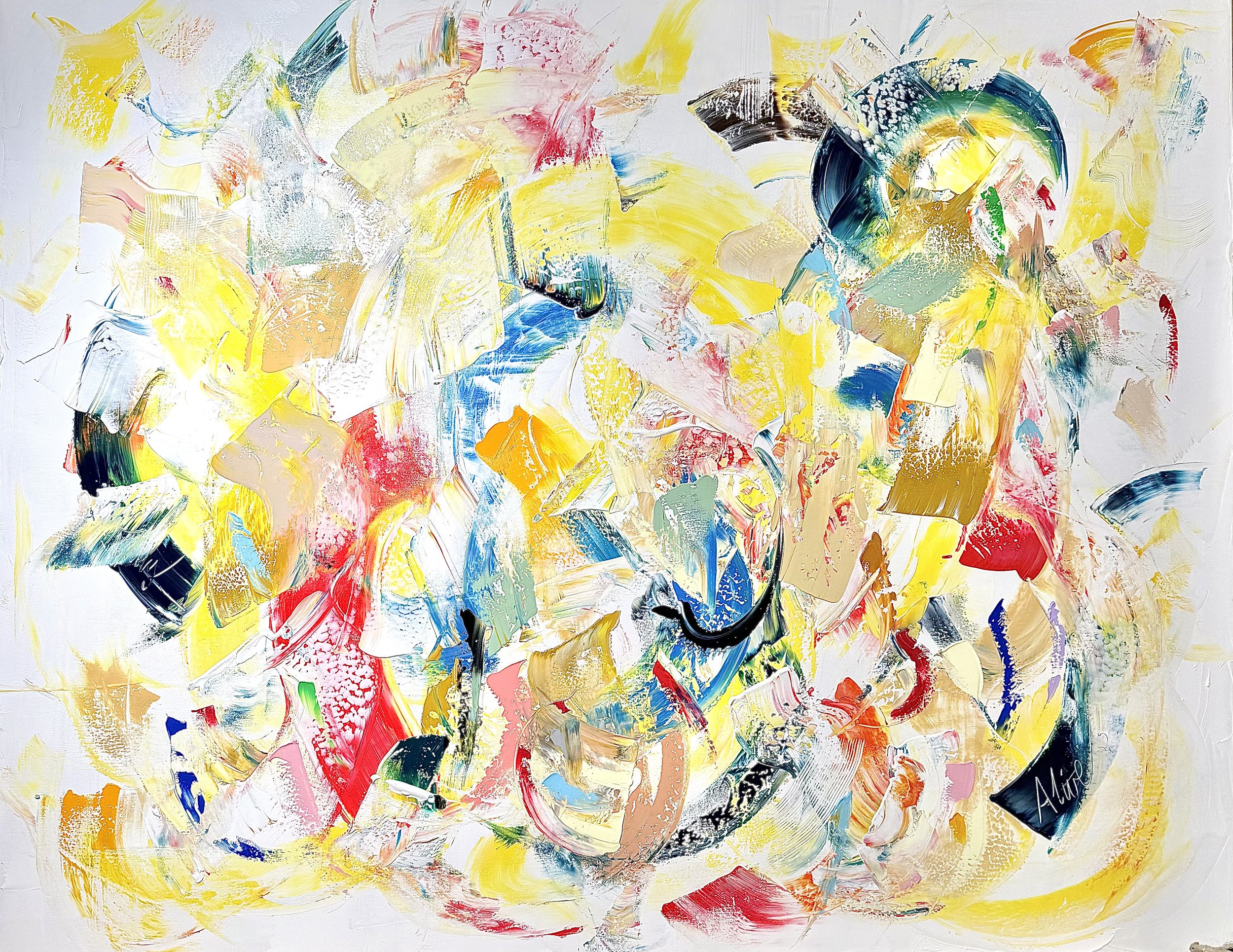SOLD - Fully Alive! 160x200cm